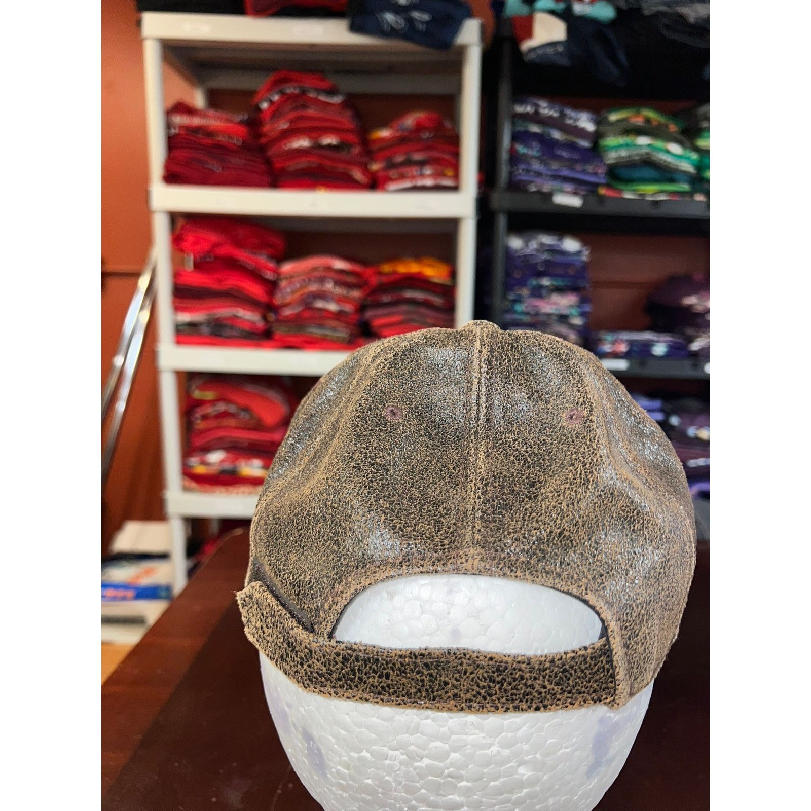 Vintage Vintage Ahead Genuine Leathers Hat America Carmel Cap OS Size ONE SIZE - 6 Thumbnail