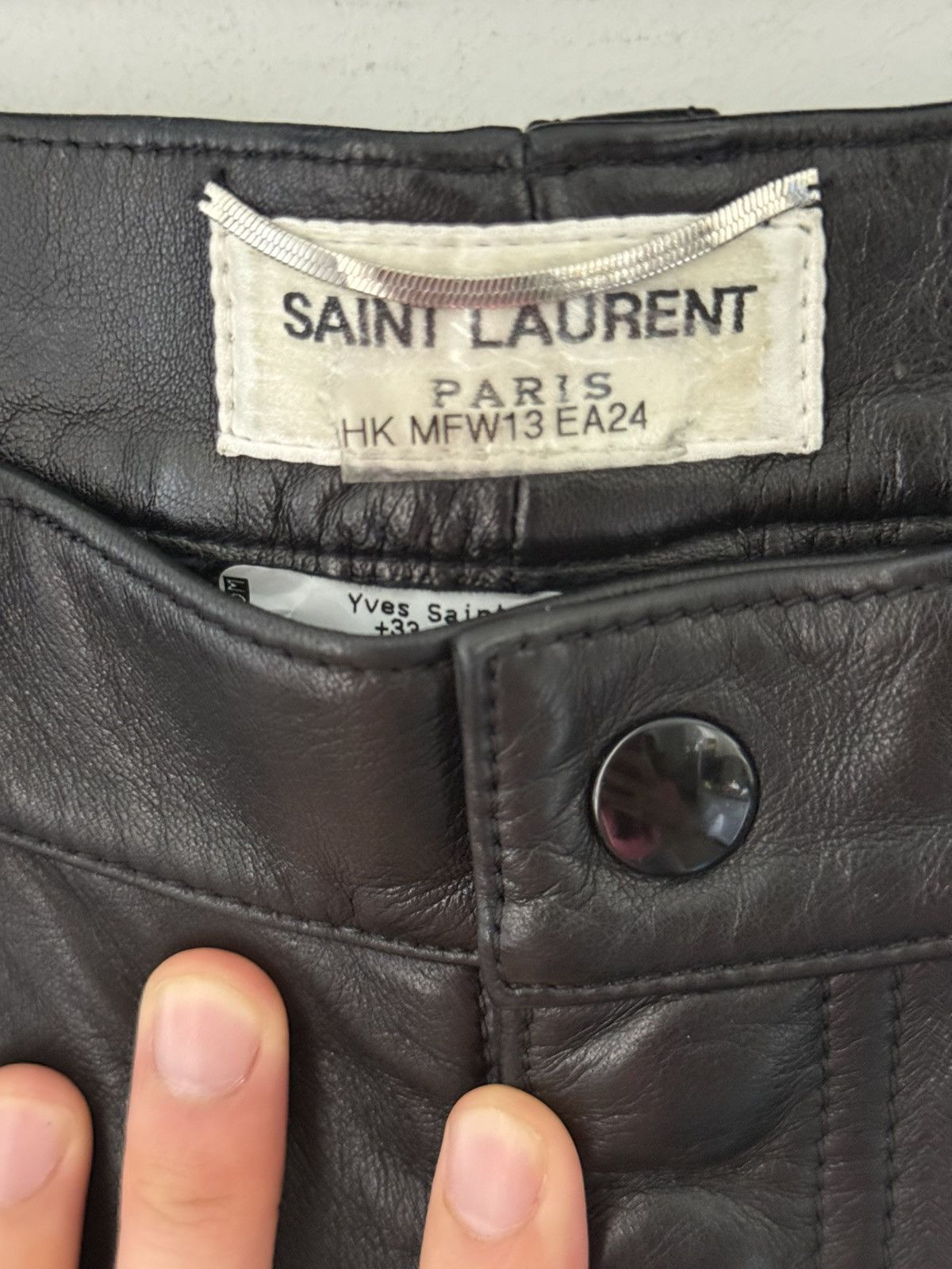 Saint Laurent Paris Saint laurent FW14 full leather biker pants SAMPLE read desc Size US 30 / EU 46 - 6 Thumbnail