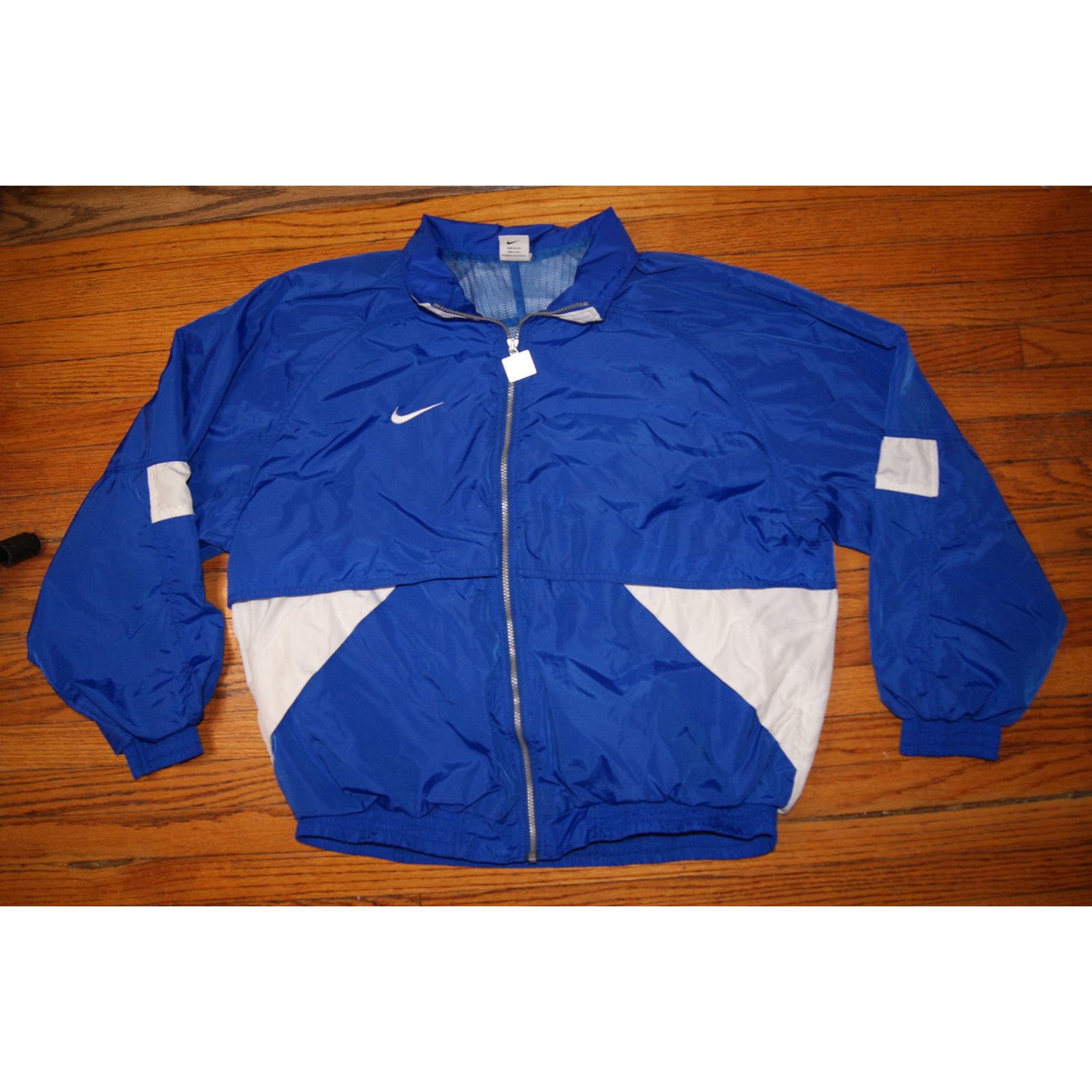 Nike VTG Nike Team Windbreaker Jacket Mens XL Zip Y2K Mesh Lined Size US XL / EU 56 / 4 - 1 Thumbnail