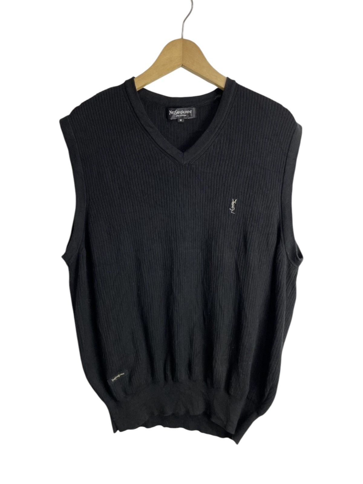 Yves Saint Laurent Vintage Yves Saint Laurent YSL Knit Vest Casual Pour Homme Size US M / EU 48-50 / 2 - 1 Thumbnail