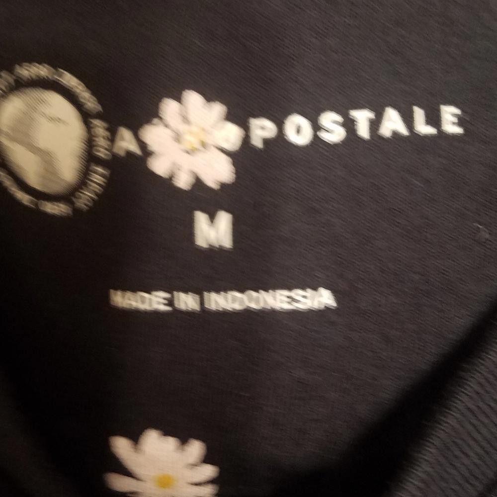 Aeropostale NWOT Aeropostale Blue T-Shirt with White Floral Pattern Size US M / EU 48-50 / 2 - 3 Thumbnail