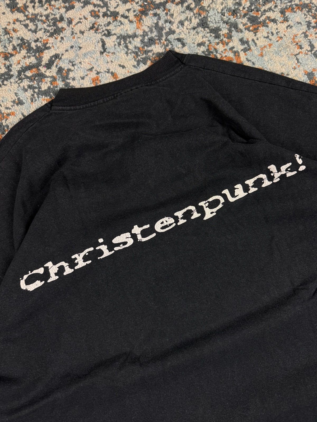 Band Tees × Vintage Ultra Rare Vintage 90s Exakt Christenpunk graphic band tee Size US L / EU 52-54 / 3 - 8 Thumbnail