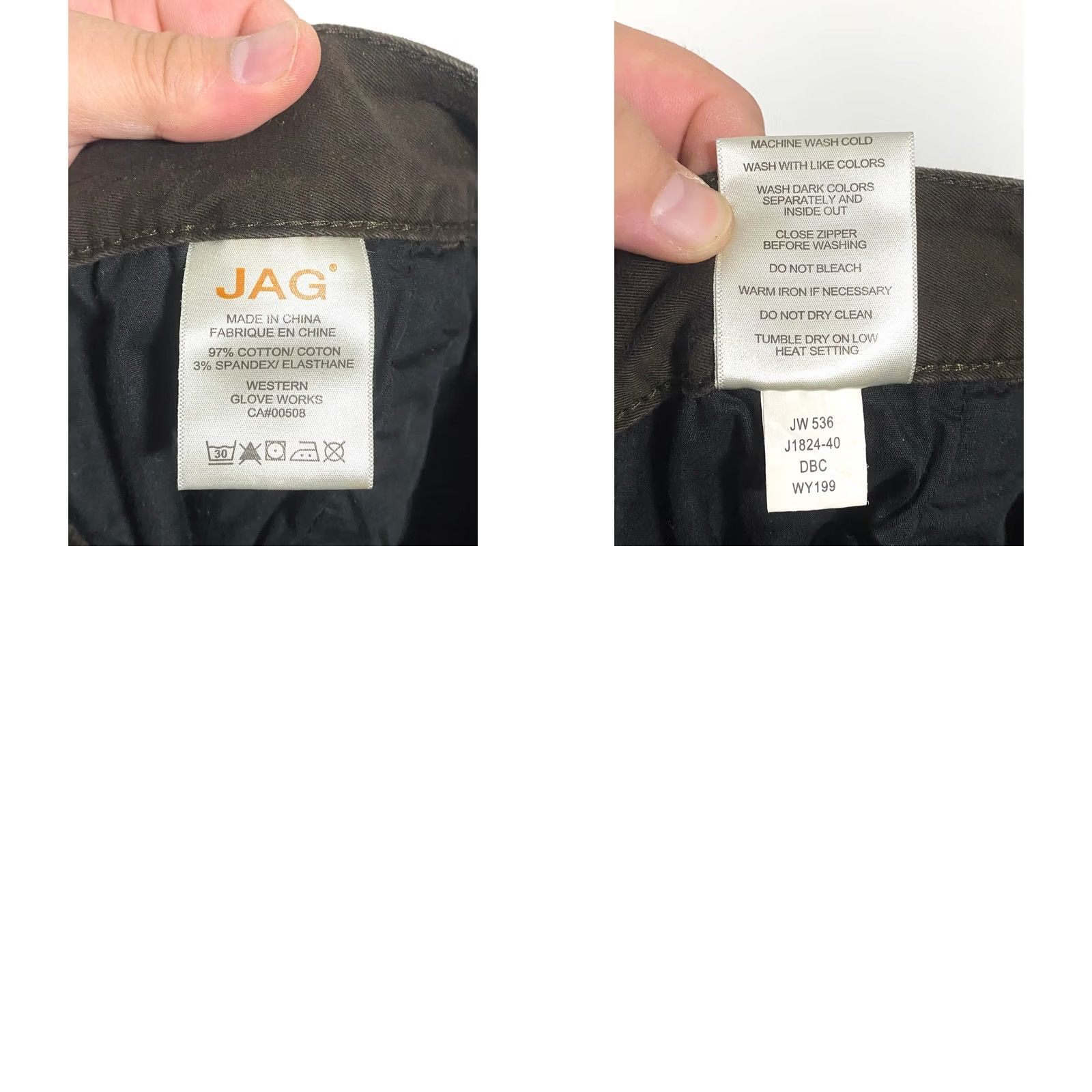 AG Jeans JAG Jeans Brown Chinos Pants Womens 10 Low Rise Slim Leg Casual Preppy Capsule Khakis Stretch Pockets Modern Workwear Everyday Size 32" / US 10 / IT 46 - 8 Thumbnail