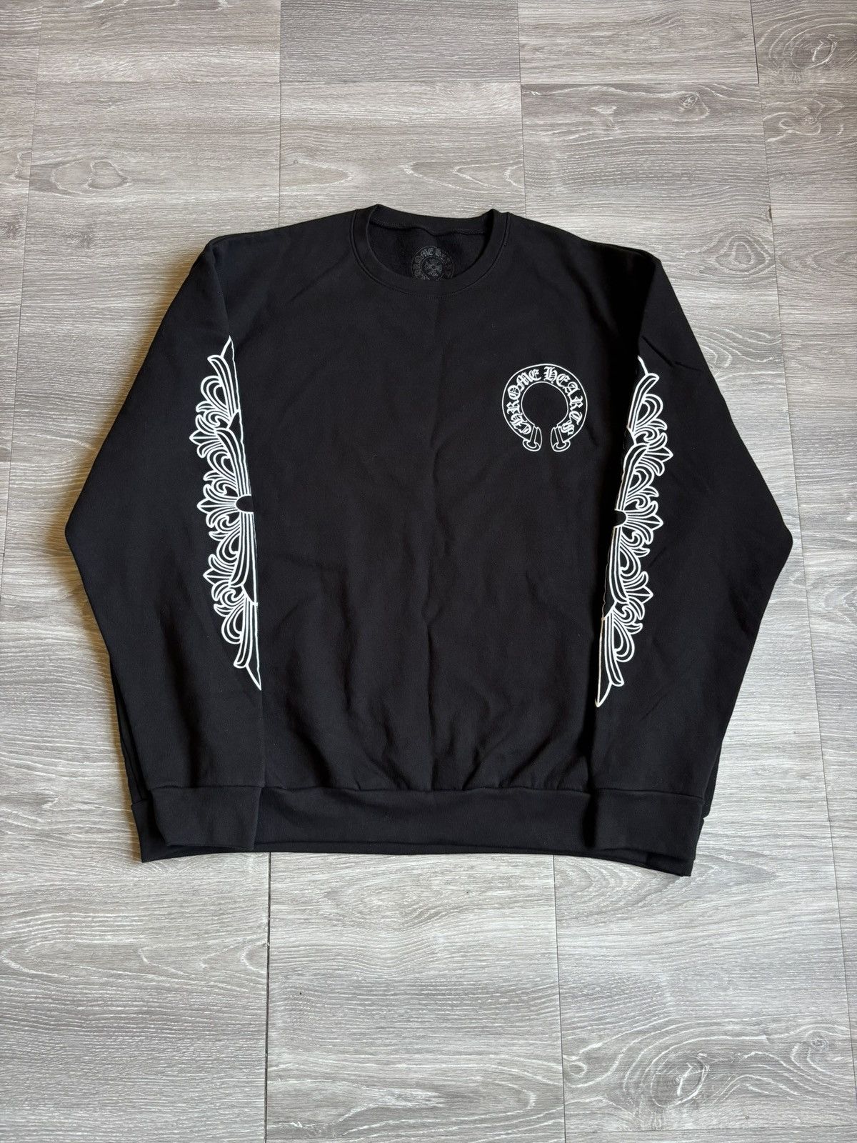 Chrome Hearts Chrome Hearts Black Floral Crewneck Size US S / EU 44-46 / 1 - 6 Thumbnail