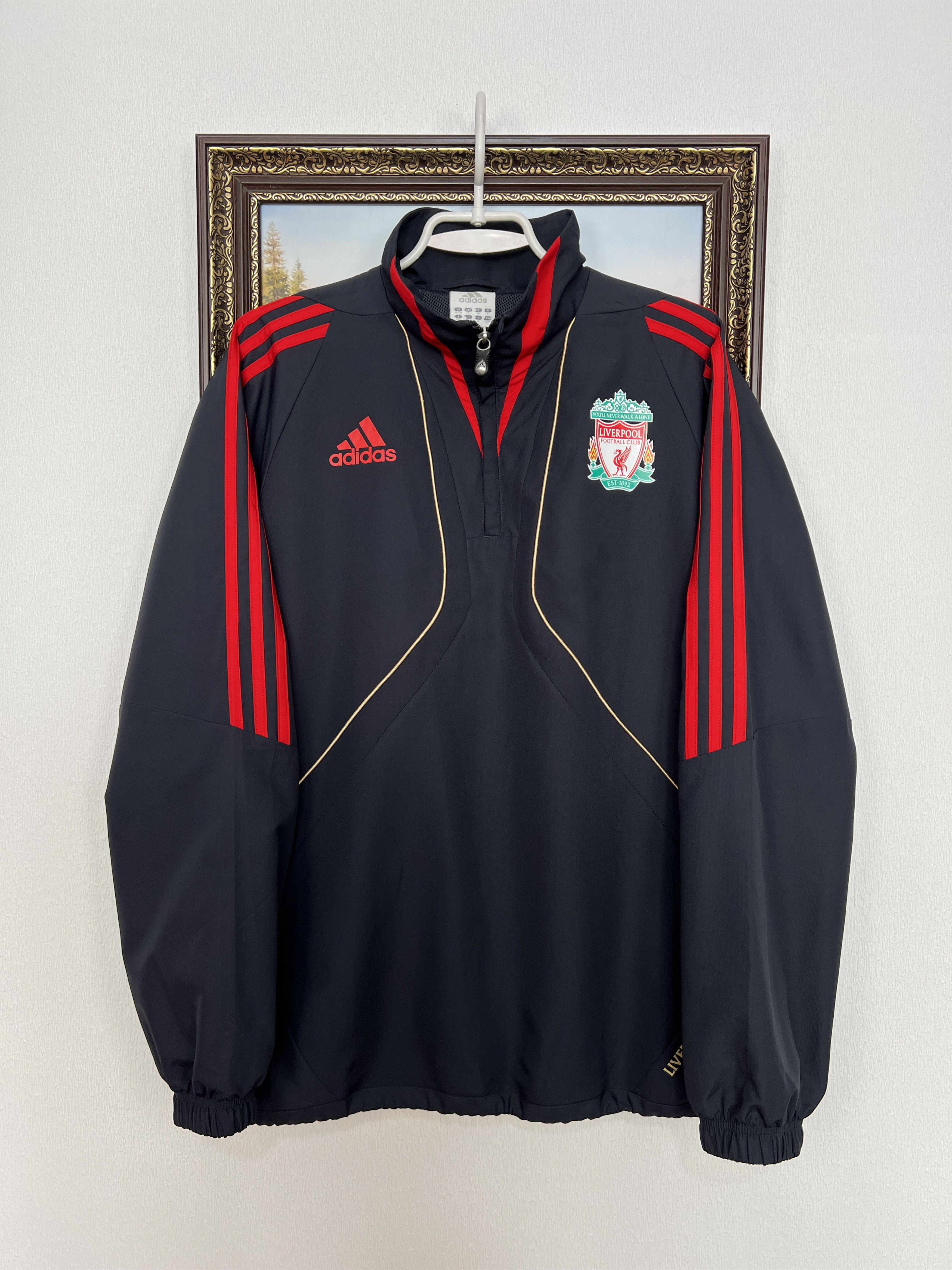 Adidas Vintage Adidas Liverpool Football Train Jacket Track Top Size US S / EU 44-46 / 1 - 1 Thumbnail
