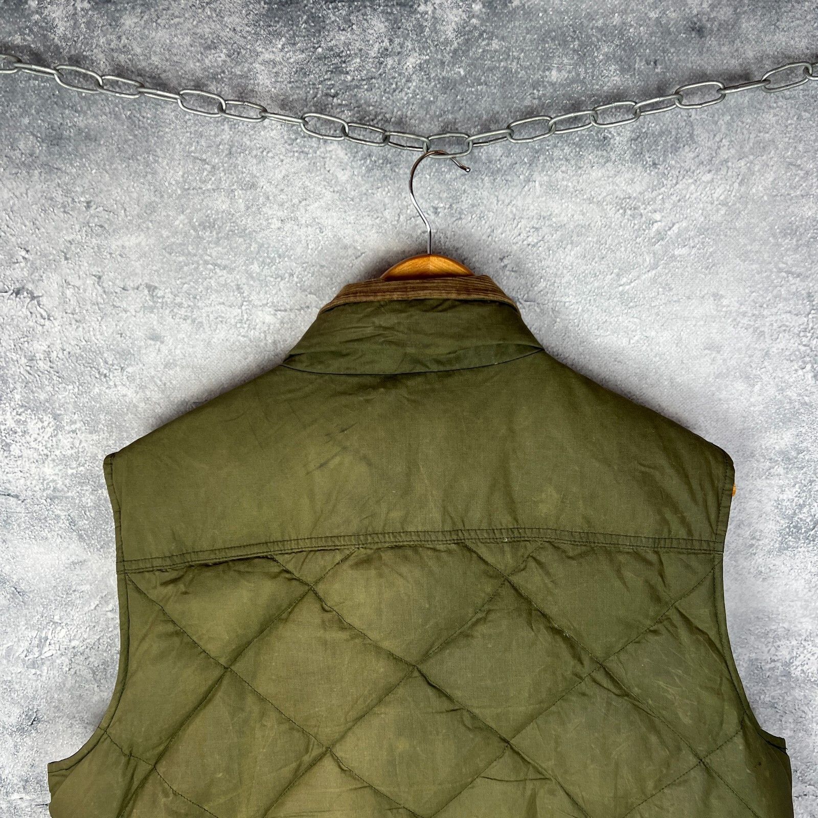 Barbour Barbour Puffer Wax Vest Men's Size XXL Green Cotton ` Size US XXL / EU 58 / 5 - 11 Thumbnail