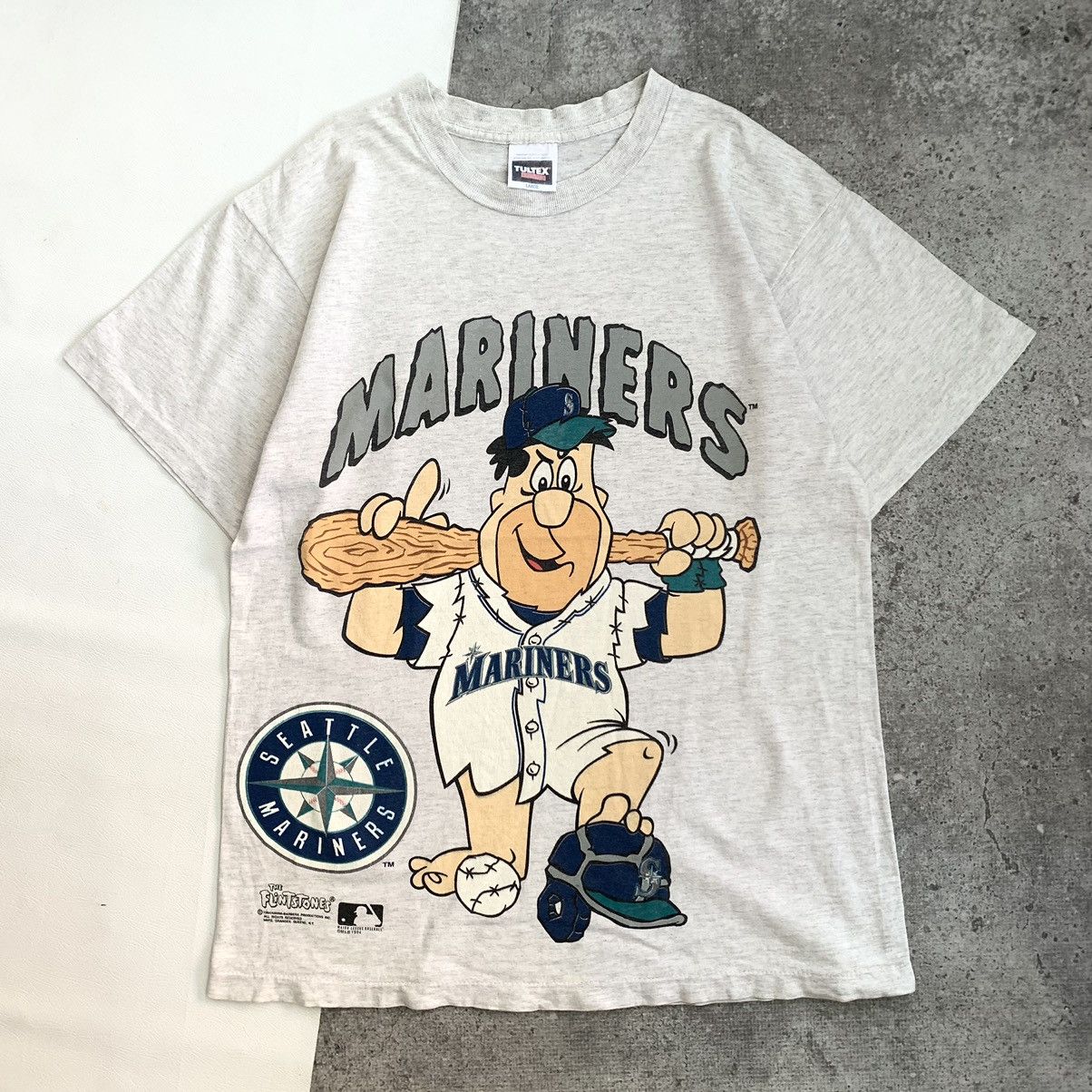 Vintage VINTAGE TSHIRT MARINERS X THE FLINTSTONE Size US L / EU 52-54 / 3 - 1 Thumbnail