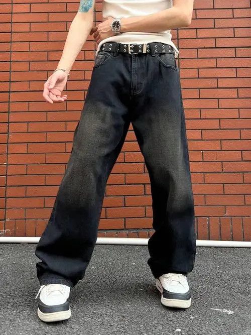 Jean DENIM graphic Y2K DRIP baggy jeans pants Size US 32 / EU 48 - 4 Thumbnail