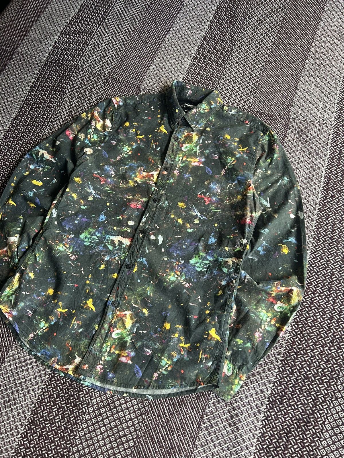 Desigual Desigual Painted Pattern Streetwear Style Shirt Men Size S Size US S / EU 44-46 / 1 - 2 Thumbnail