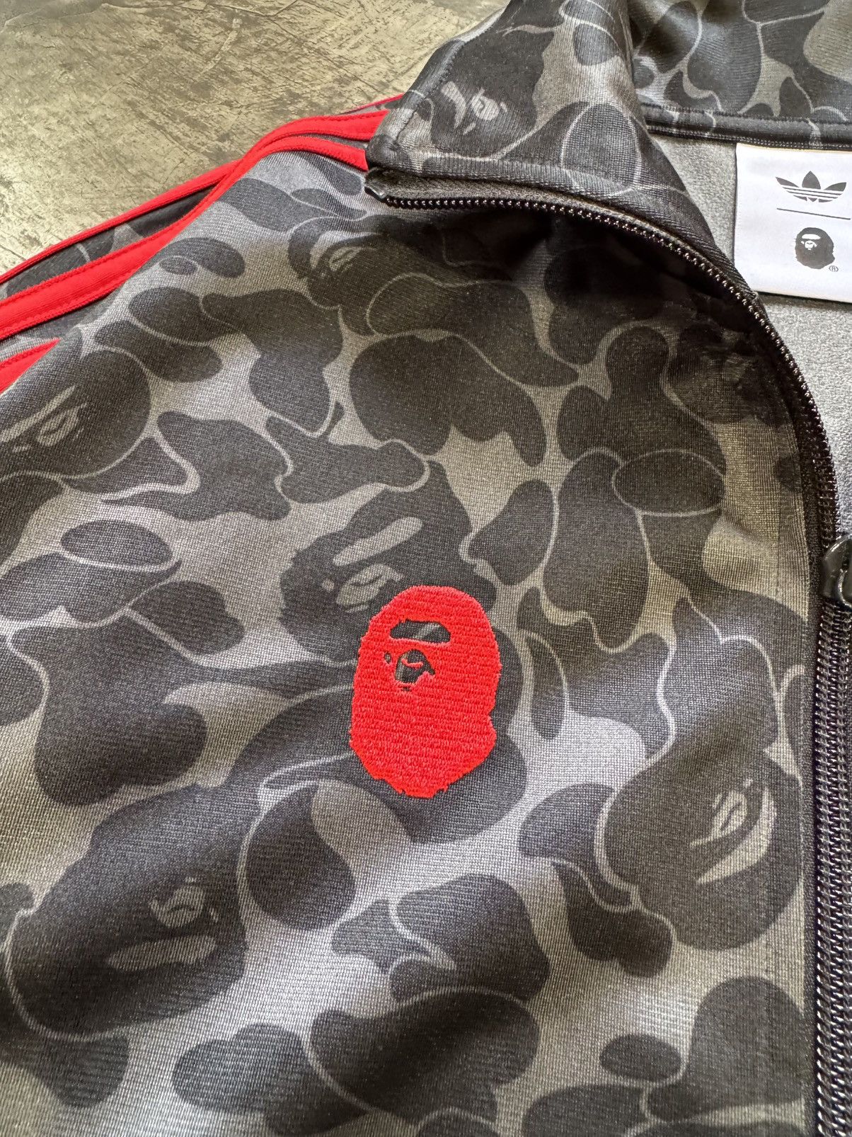 Adidas × Bape ADIDAS X BAPE TRACKTOP CAMO JACKET Size US S / EU 44-46 / 1 - 4 Thumbnail