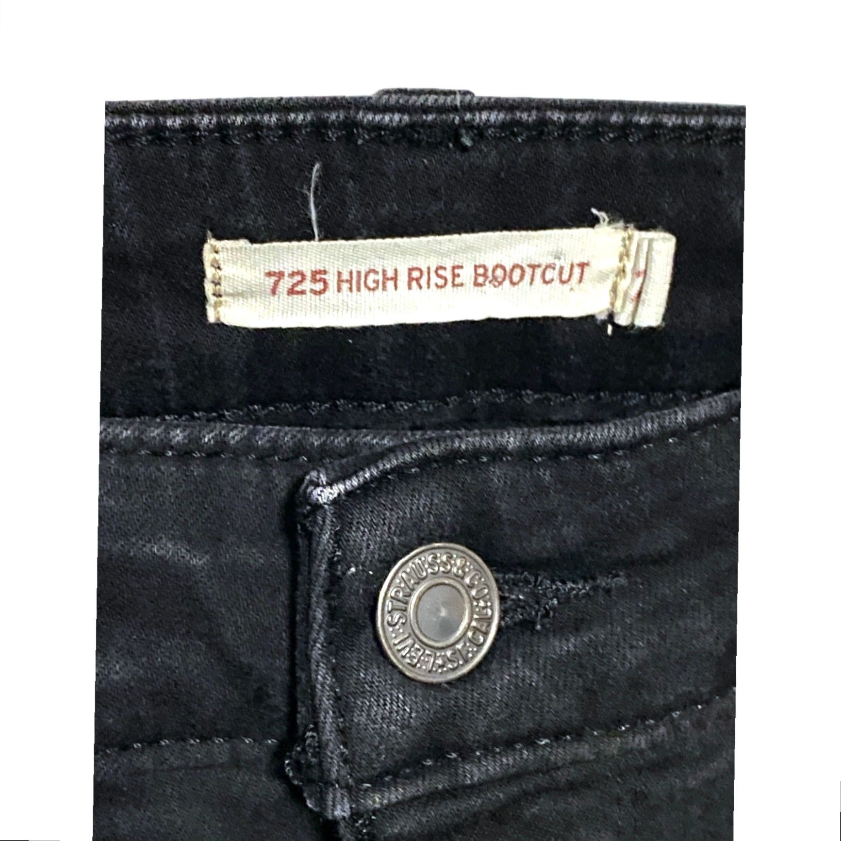 Levi's VINTAGE Levi's 725 High Rise Bootcut Black Jeans Womens 23x26.5 Size 40" / US 18 - 5 Thumbnail