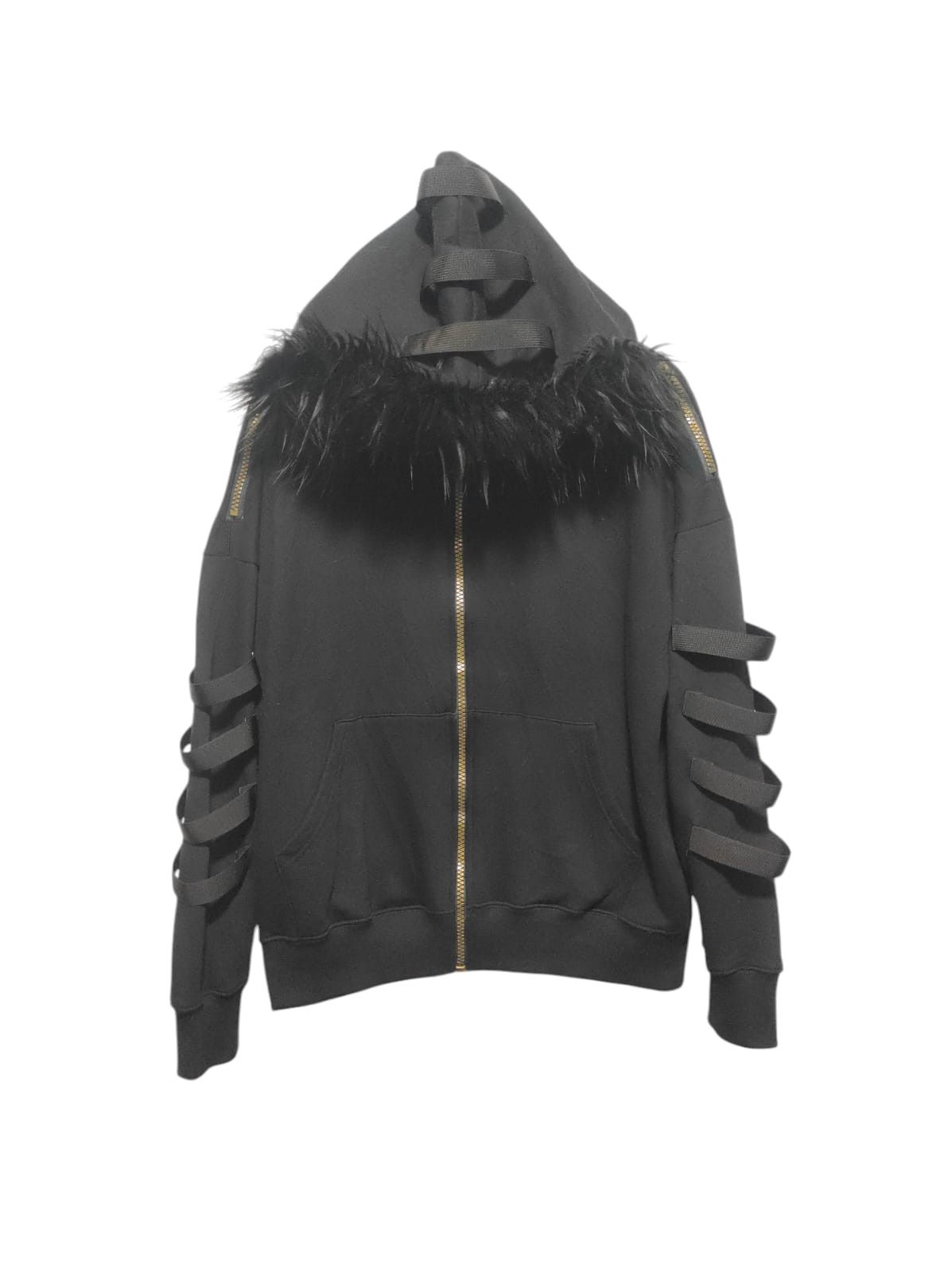 Hysteric Glamour Black Zipper Fur Hoodie Size US M / EU 48-50 / 2 - 1 Thumbnail