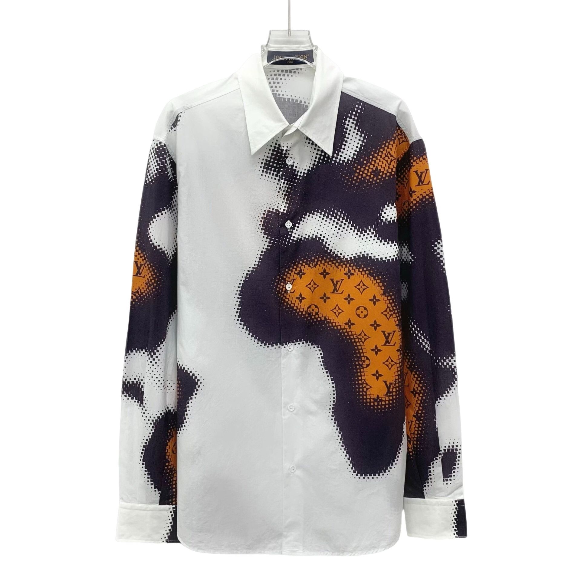 Louis Vuitton Louis Vuitton Monogram Pixel Long Sleeve Shirt Size M Size US M / EU 48-50 / 2 - 1 Thumbnail
