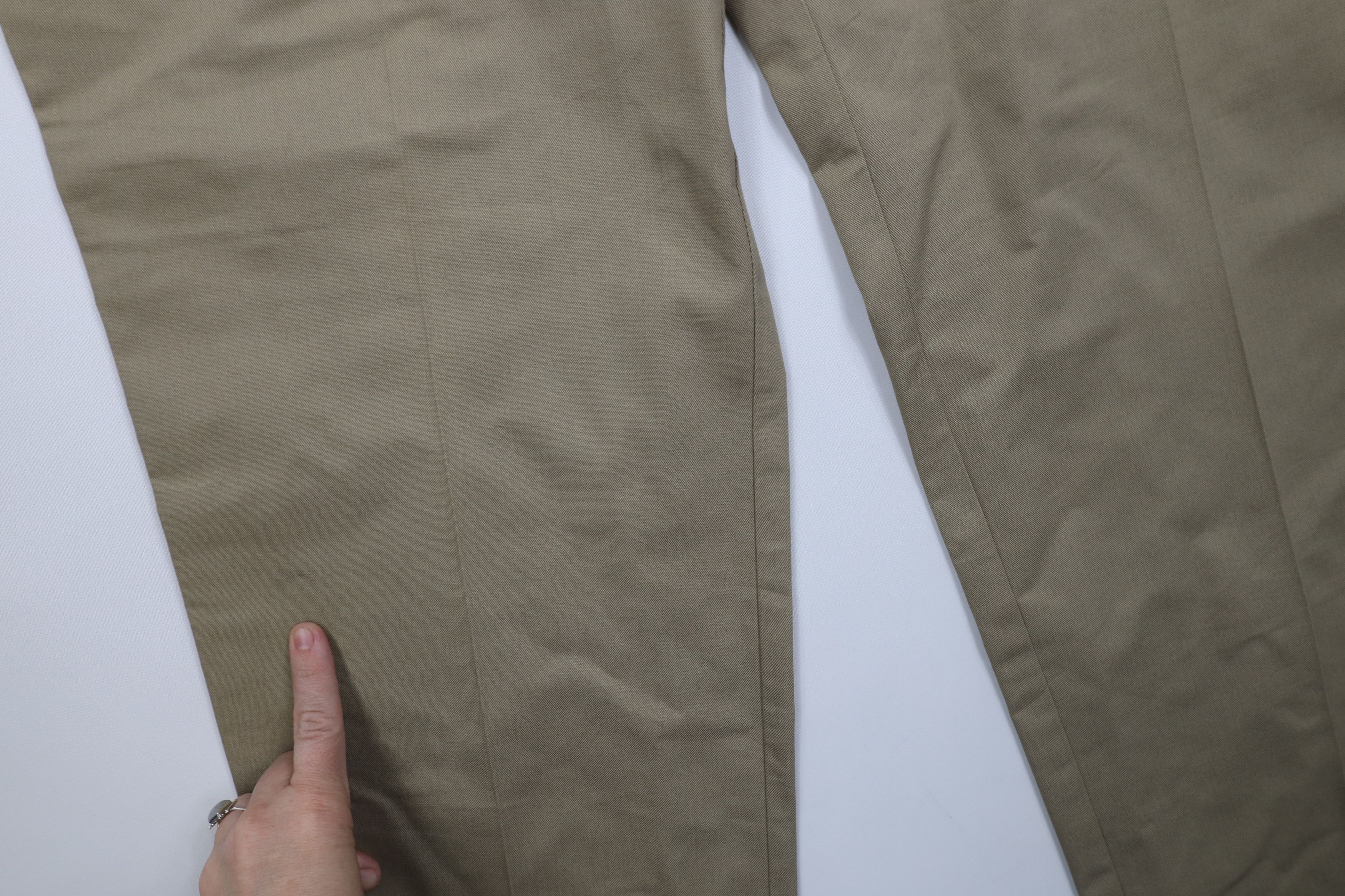 Vintage Vintage 70s 80s Streetwear Wide Leg Pants Trousers Beige USA Size US 38 / EU 54 - 5 Thumbnail
