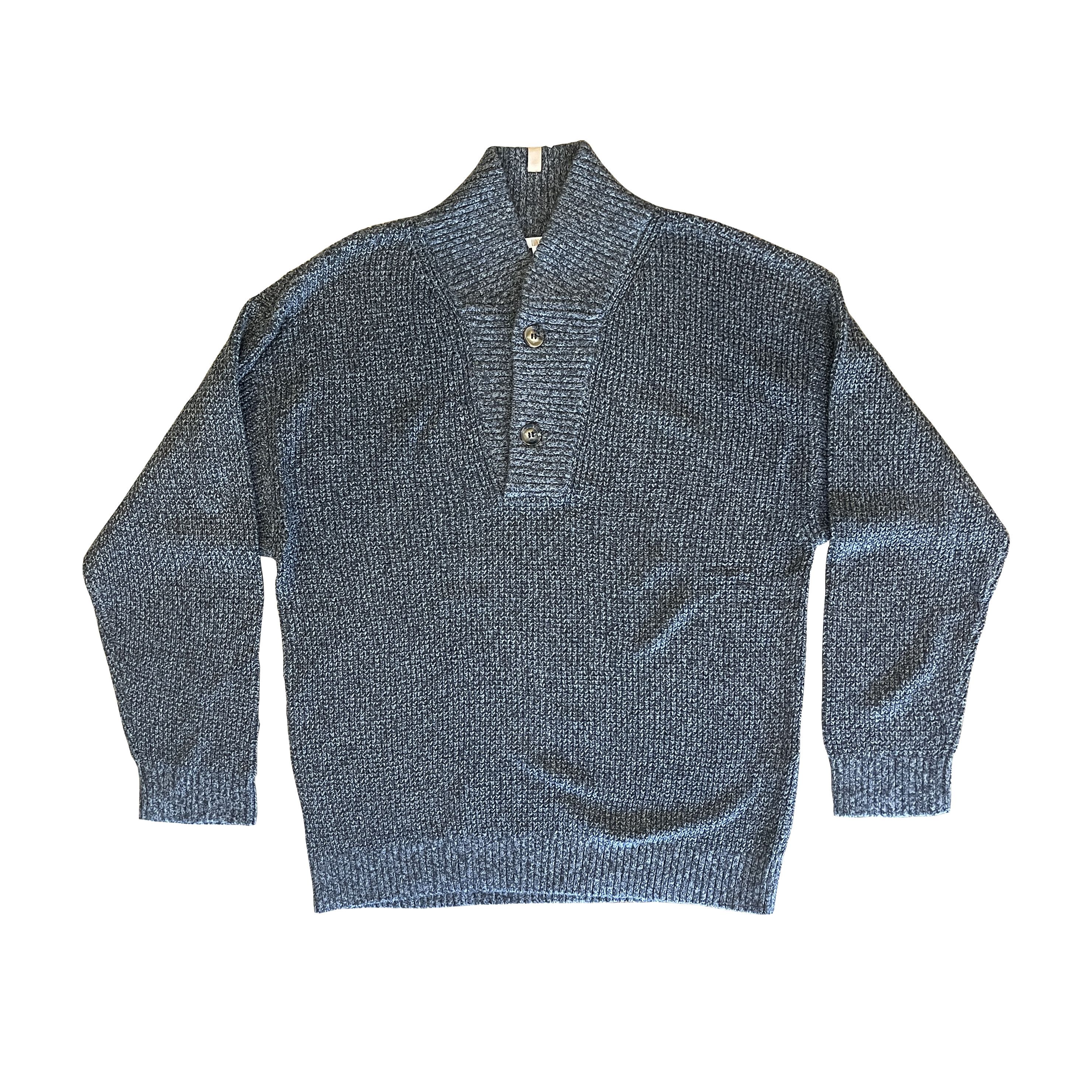 Lunya Lunya Mens CottonSilk Henley Pull Over Crew Sweater Size US M / EU 48-50 / 2 - 4 Thumbnail