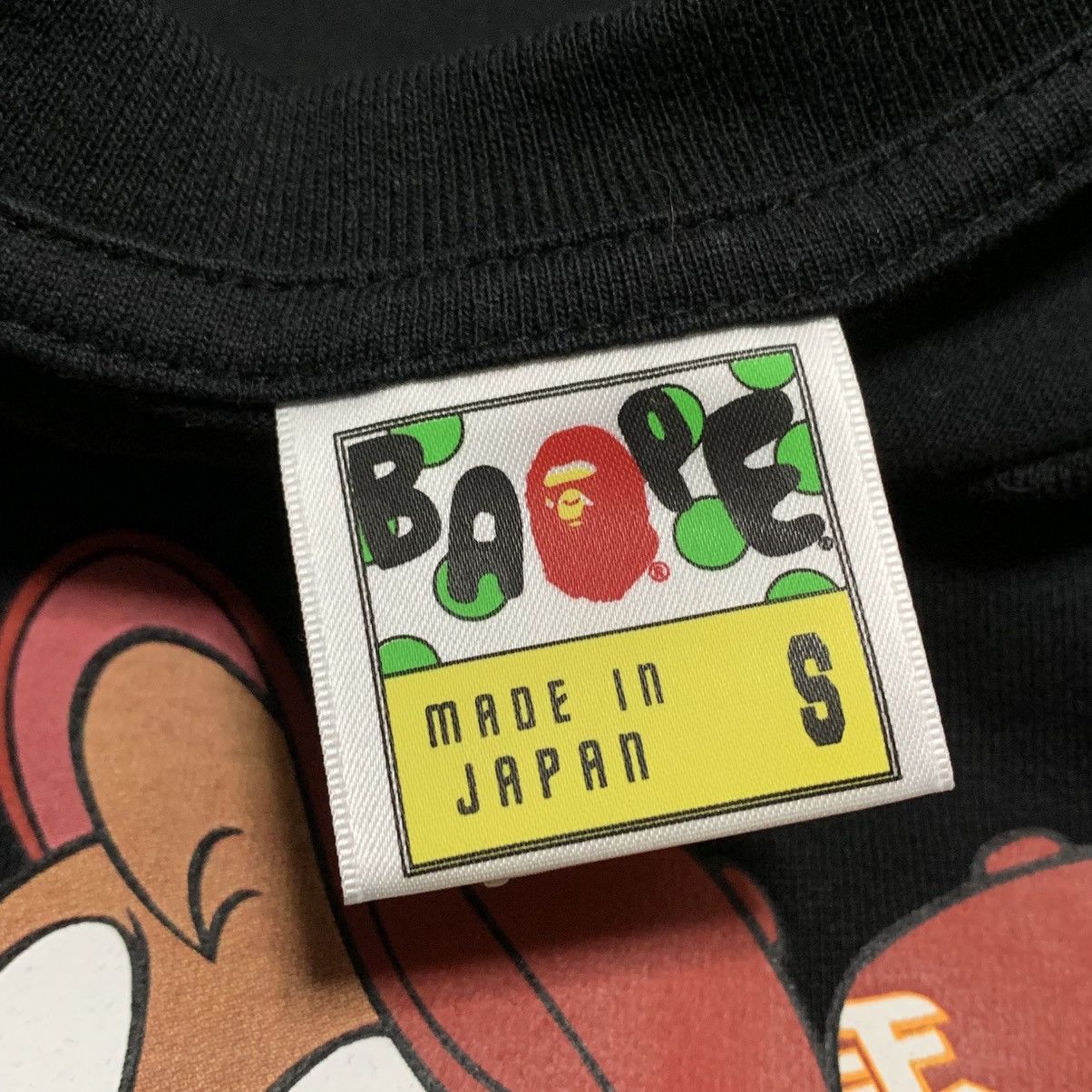 Bape Bape Small Rakuten Eagles Black Tee A Bathing Ape 2010 Size US S / EU 44-46 / 1 - 5 Thumbnail