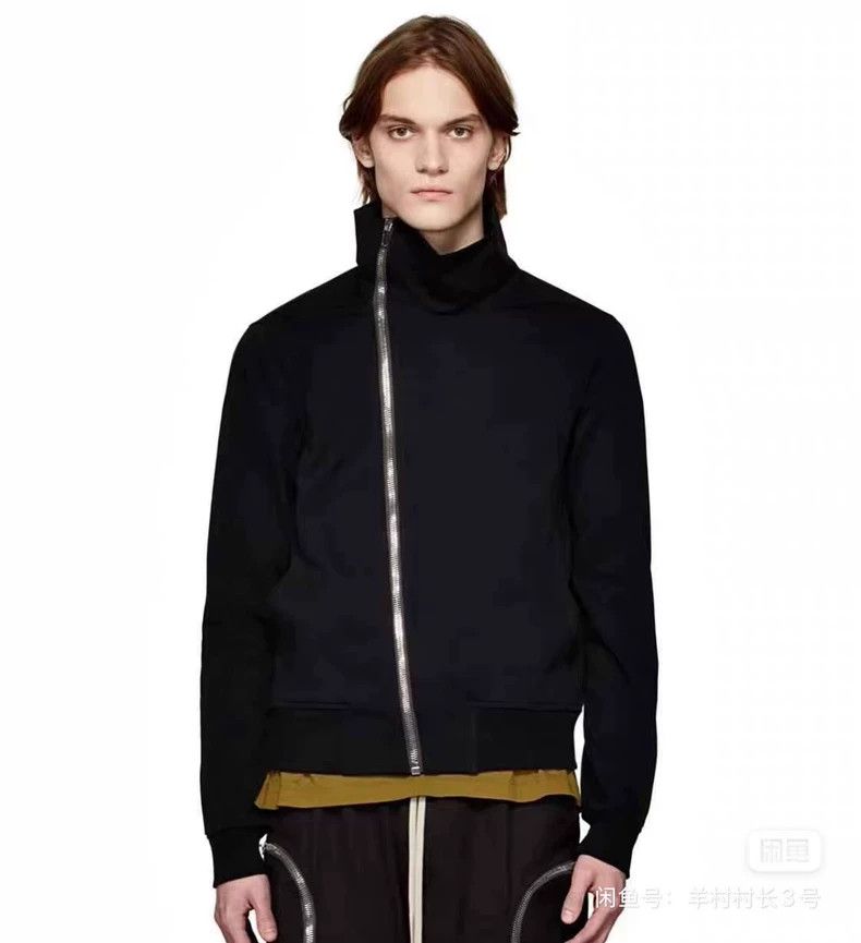Rick Owens rick owens Top leather sleeve diagonal zip jacket Size US XS / EU 42 / 0 - 2 Thumbnail