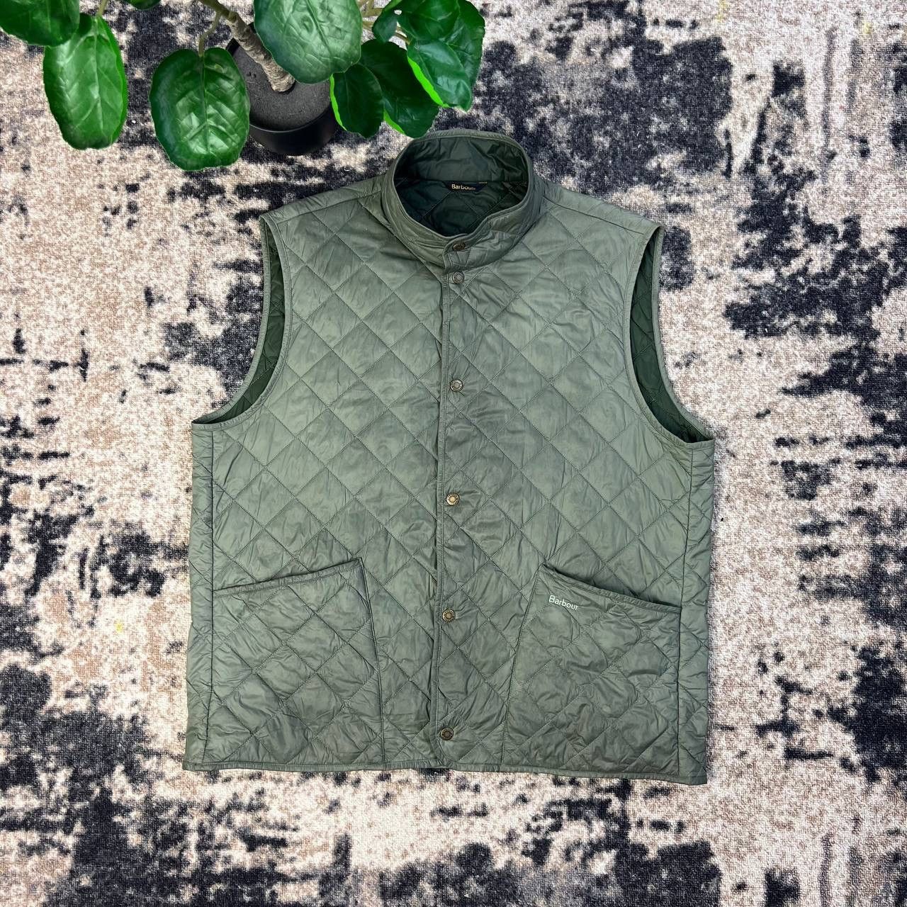 Barbour Barbour Mini Logo Vintage Y2K Quilted Button Up Vest Size US XXL / EU 58 / 5 - 1 Thumbnail