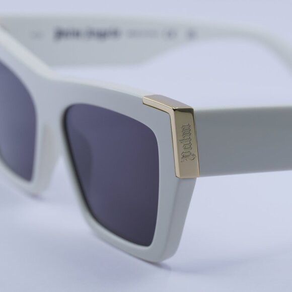 Palm Angels Palm Angels PERI099 HOLLYWOOD 0107 Sunglasses White Cat Eye Size ONE SIZE - 4 Thumbnail
