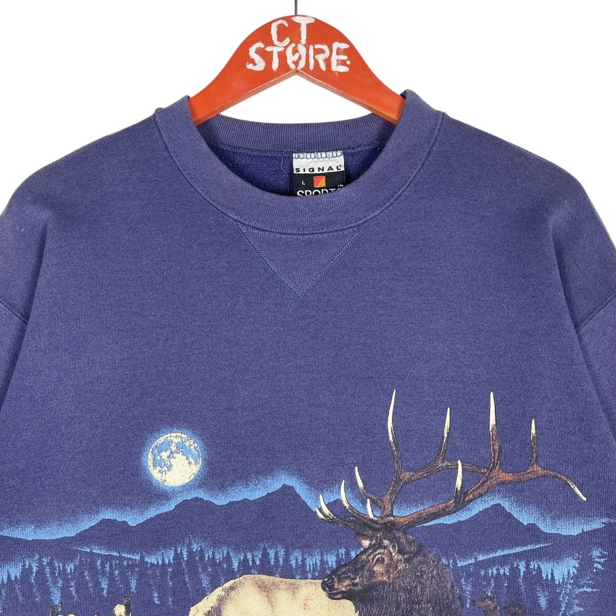 Habitat Vintage 90s Habitat Graphic Of Elk Sweatshirt Size M Size US M / EU 48-50 / 2 - 3 Thumbnail