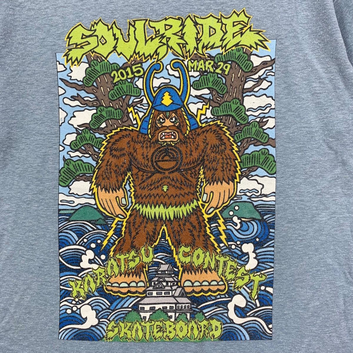 Japanese Brand SOULRIDE KARATSU CONTEST Skateboard Japanese Brand Shirt Size US S / EU 44-46 / 1 - 3 Thumbnail