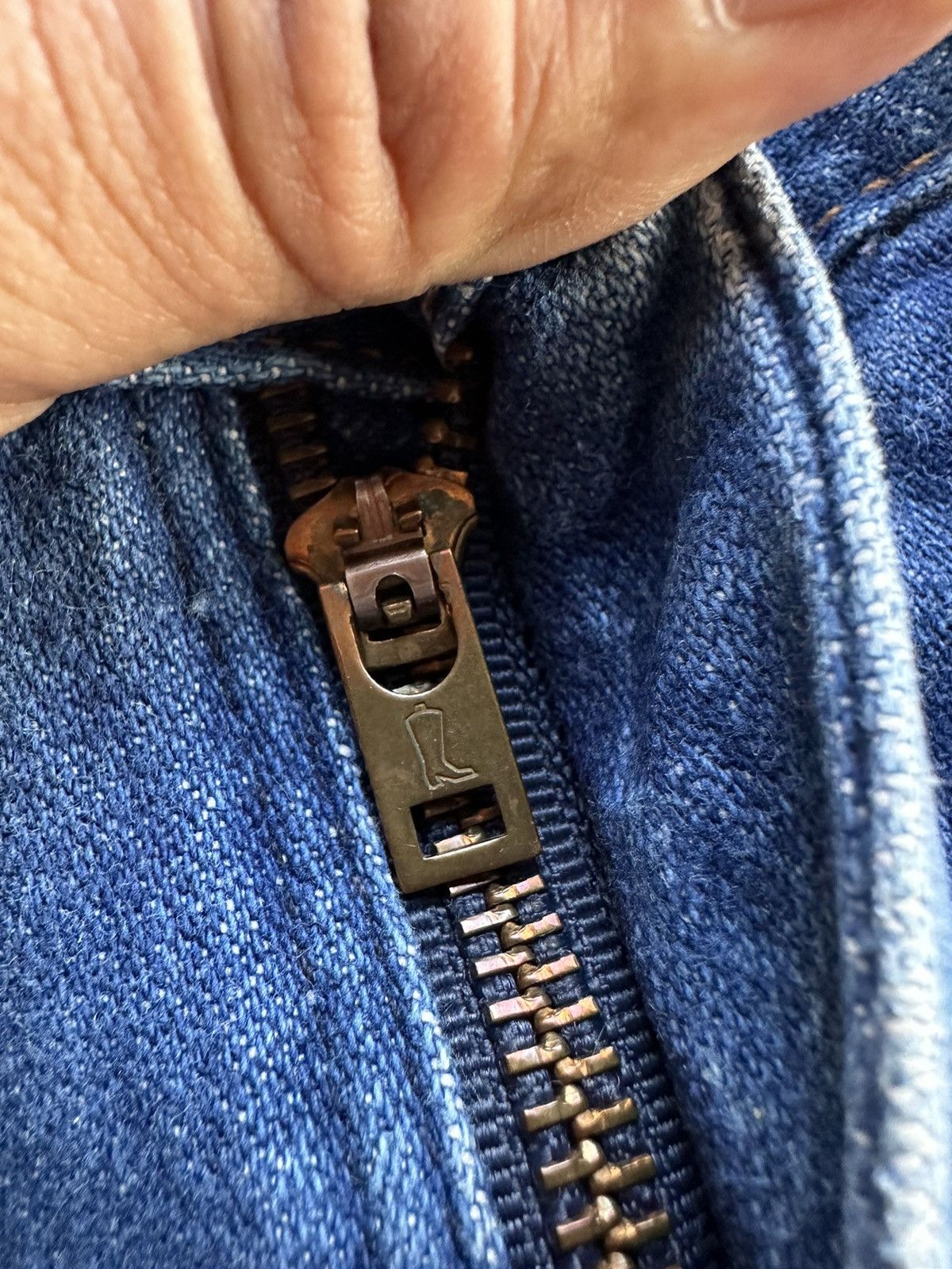 Vintage × Wrangler Vintage Wrangler Dirty Blue Washed Denim D476 Size US 30 / EU 46 - 15 Thumbnail