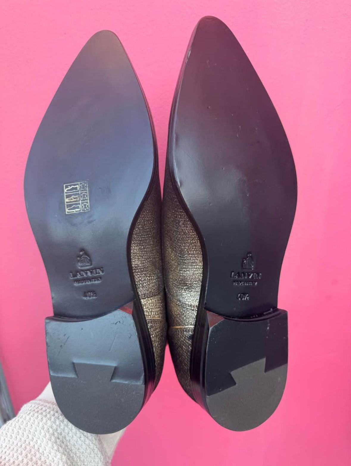 Lanvin Lanvin Gold Dress Shoes Size US 9 / EU 42 - 3 Thumbnail