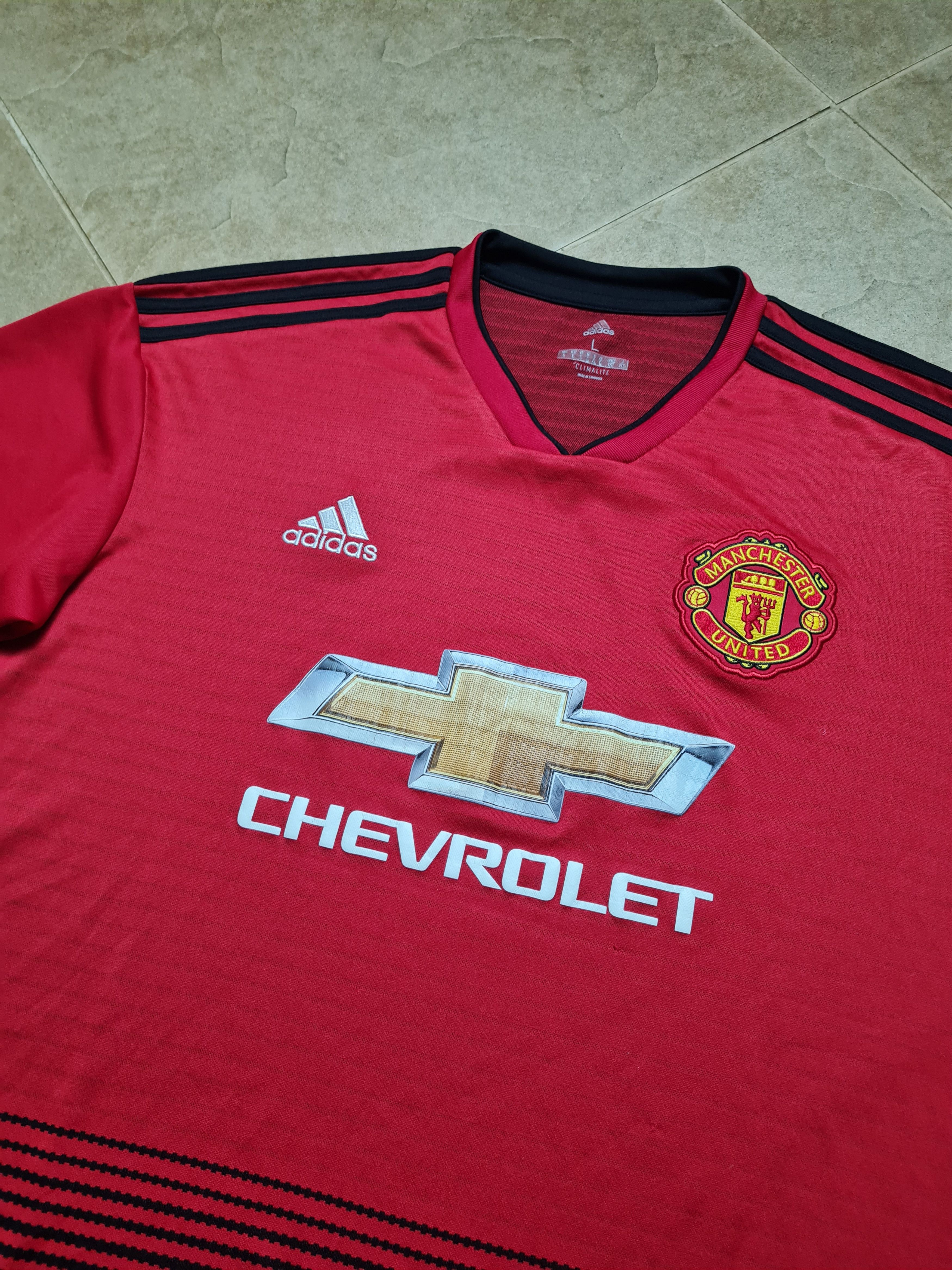 Adidas MANCHESTER UNITED 2018/2019 HOME SHIRT ADIDAS CG0040 SZ L Size US L / EU 52-54 / 3 - 23 Thumbnail