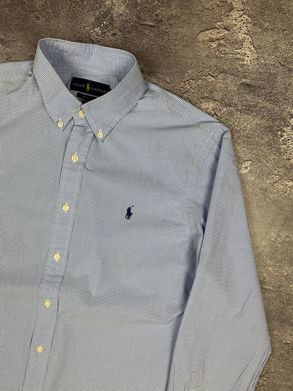 Polo Ralph Lauren Polo Ralph Lauren Men's Shirt Light Blue Gingham Size US L / EU 52-54 / 3 - 3 Thumbnail