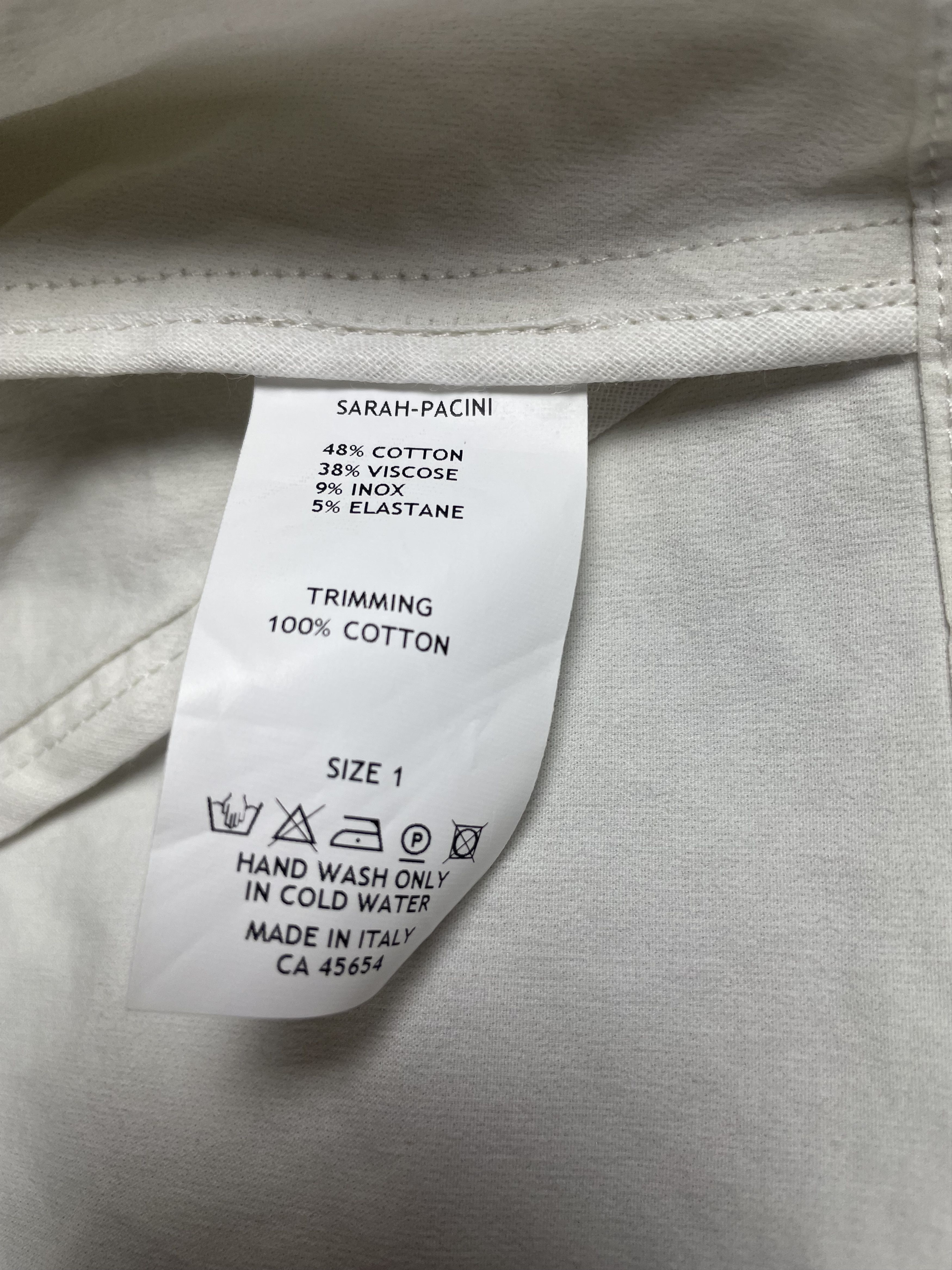 Sarah Pacini Sarah Pacini Cotton Zip Short Jacket Size 1 Size S / US 4 / IT 40 - 9 Thumbnail