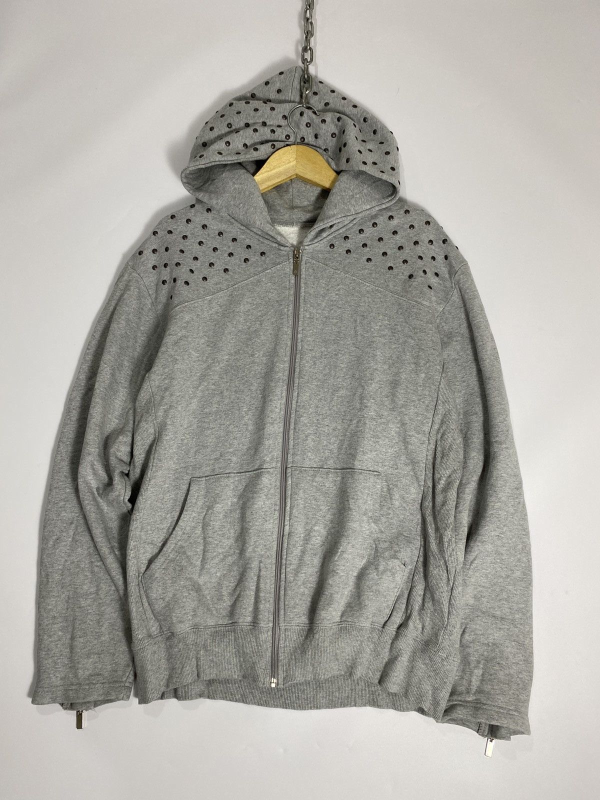 Le Grande Bleu (L.G.B.) punkgoth style studded hoodie lucien pellet finet ifsx lgb Size US L / EU 52-54 / 3 - 5 Thumbnail