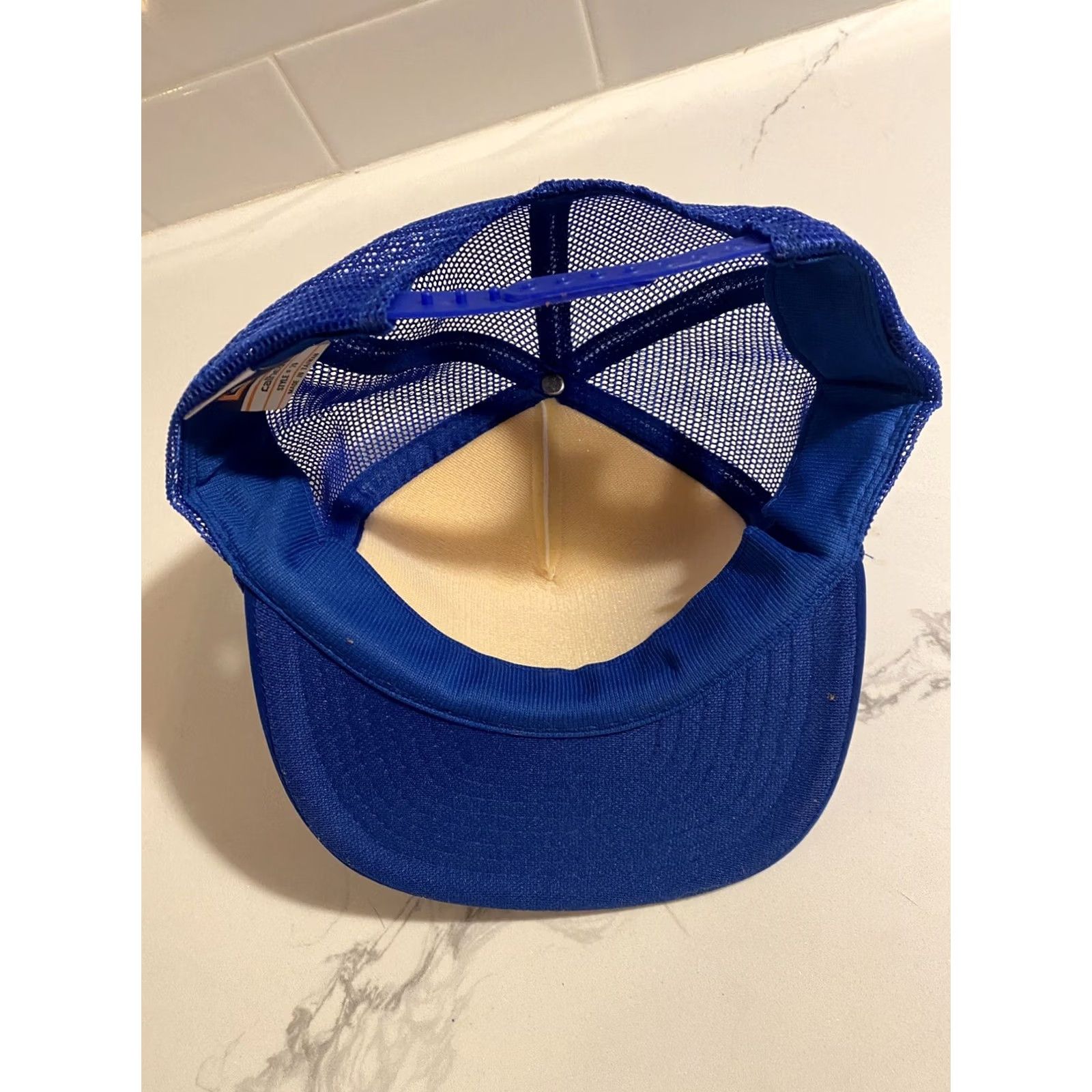 GAS VINTAGE Pacific Gas And Electric Company Home Program Blue SnapBack Hat Mens Adjustable Hat Blue Gas And Electric Snapback Hat Size ONE SIZE - 5 Thumbnail