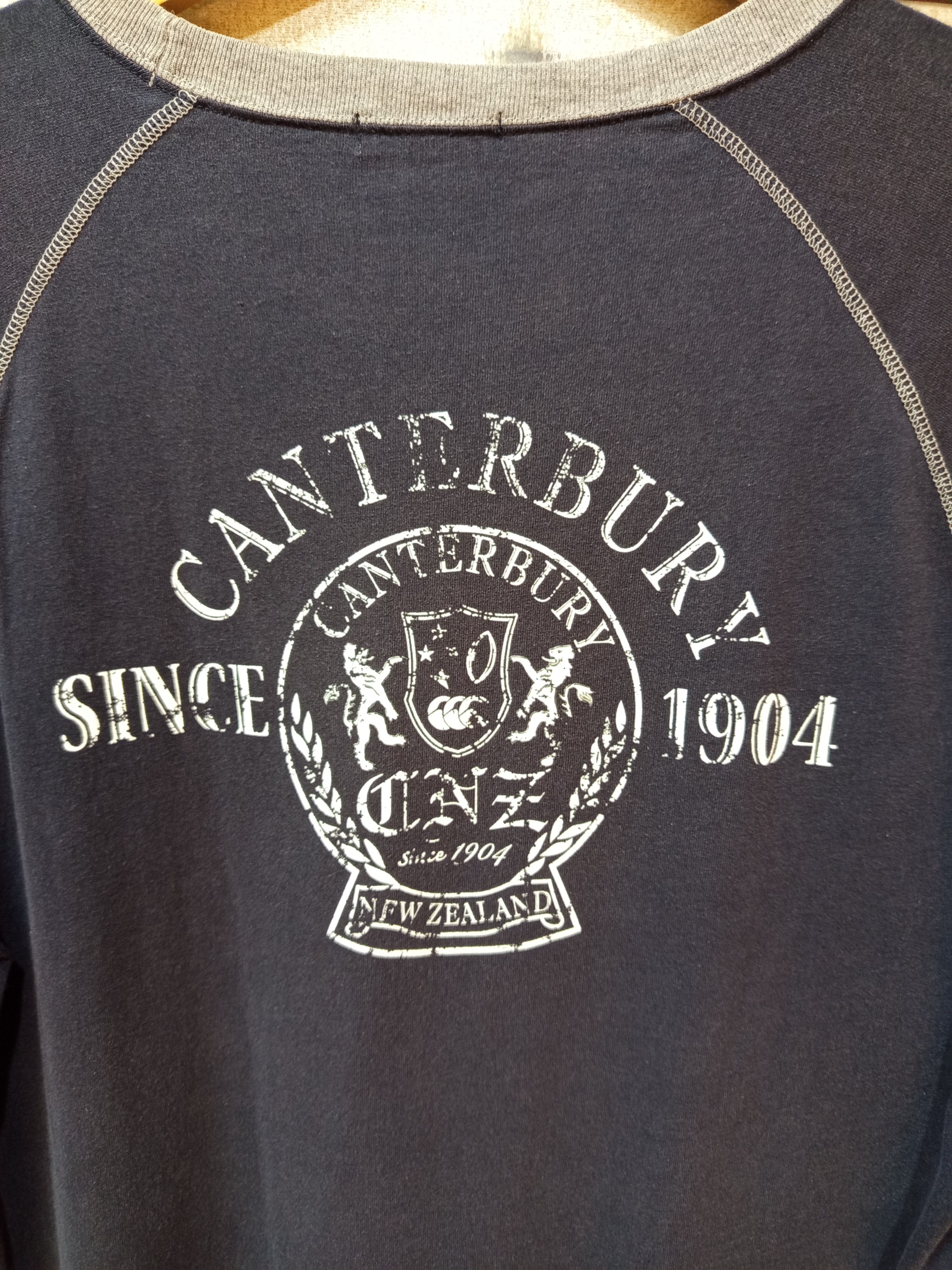Canterbury of New Zealand Canterbury Raglan Long Sleeve Tee Big Logo Spellout Size US XL / EU 56 / 4 - 7 Thumbnail