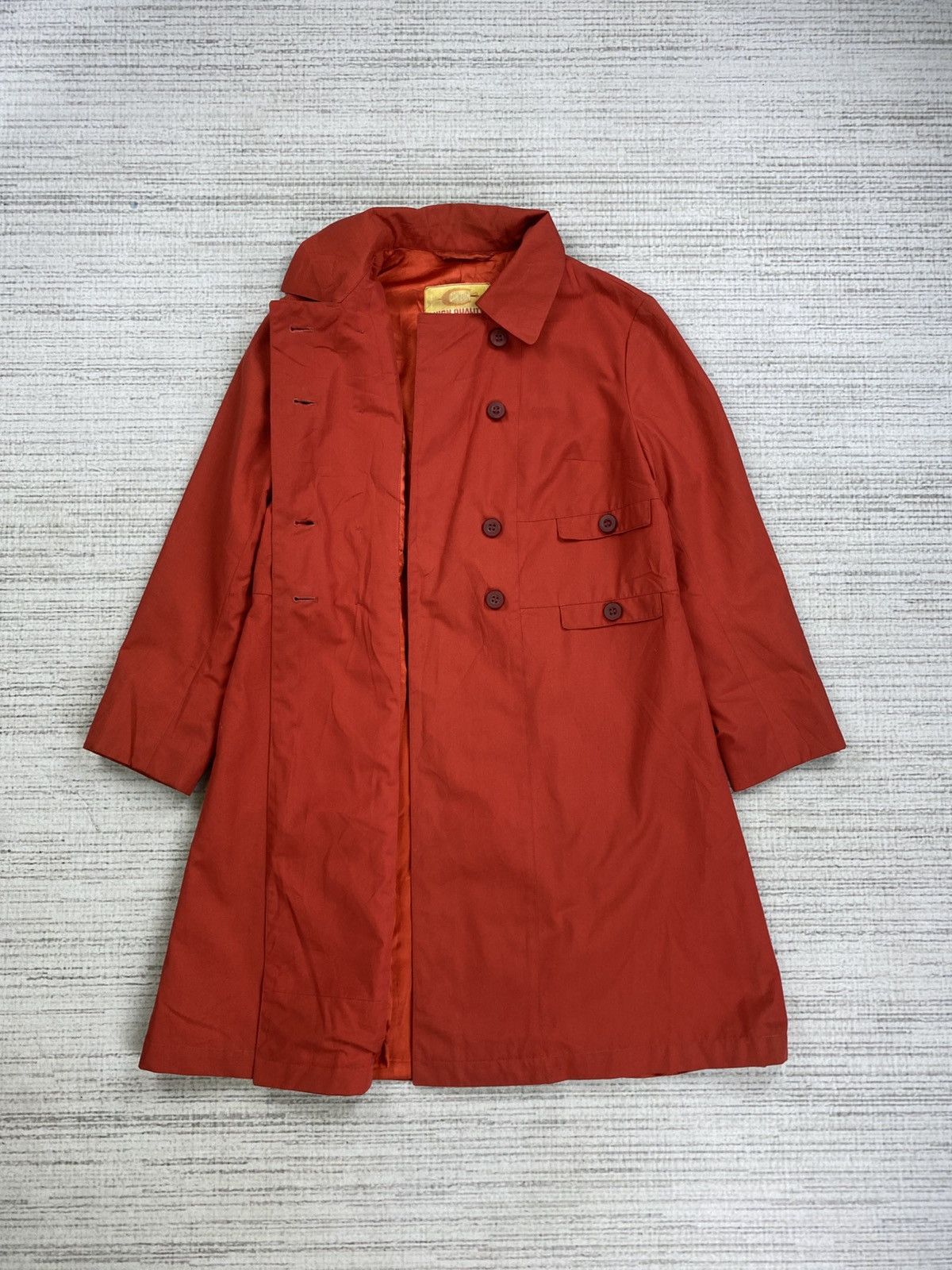 Designer × Vintage Vtg Confexim Poland Designer Multi Button Swallow Long Coat Size US S / EU 44-46 / 1 - 5 Thumbnail