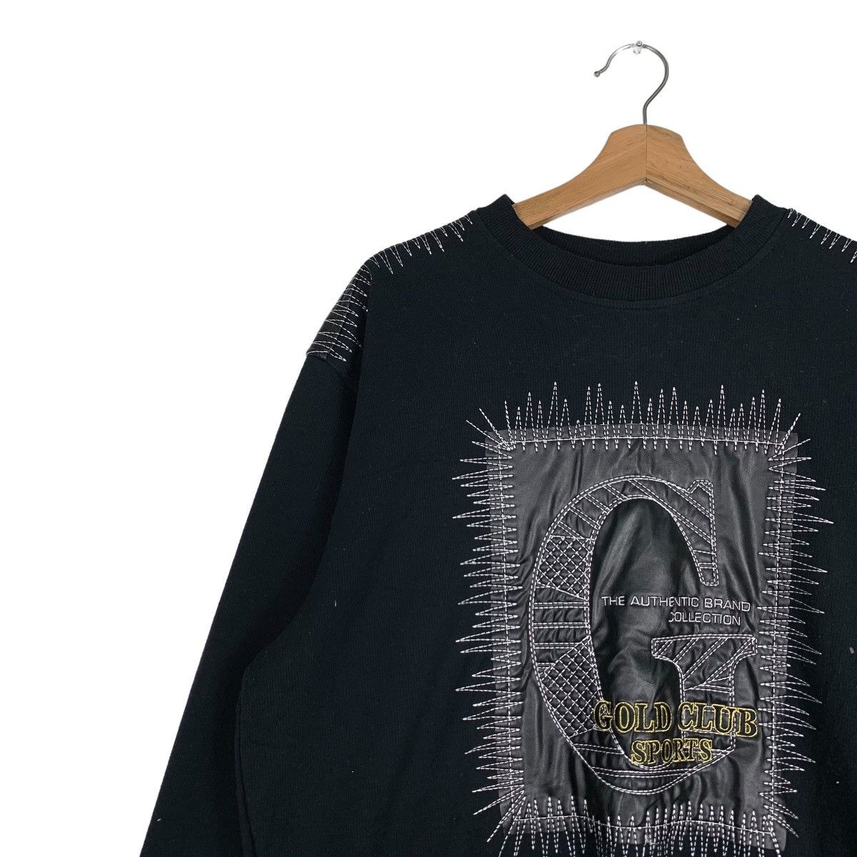 Japanese Brand GOLD CLUB SPORTS Embroidery Big Logo Sweatshirt #0349-C16 Size US M / EU 48-50 / 2 - 7 Thumbnail