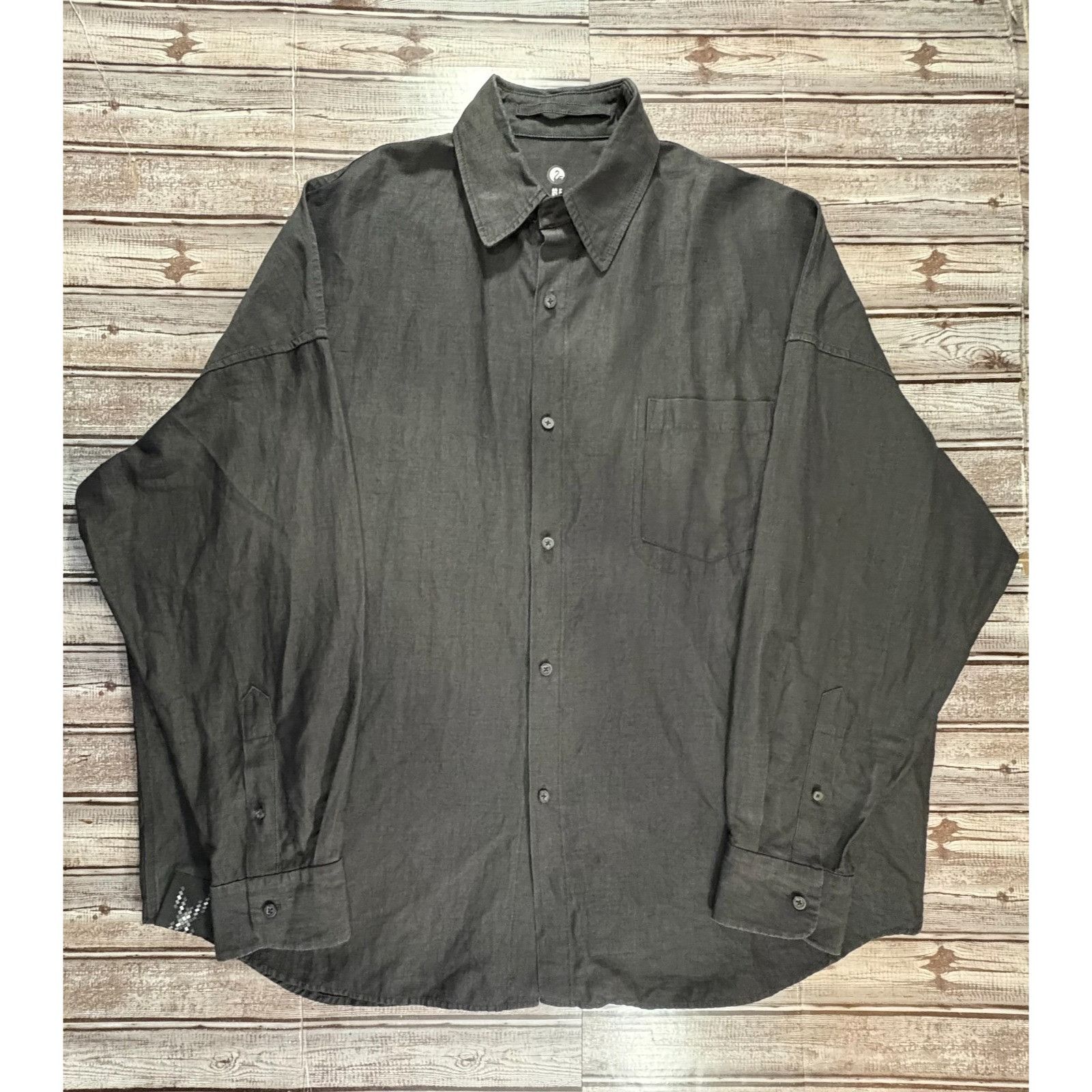 Outlier Outlier NYC Injected Linen boxford shirt sz 2XL color Black Size US XXL / EU 58 / 5 - 1 Thumbnail