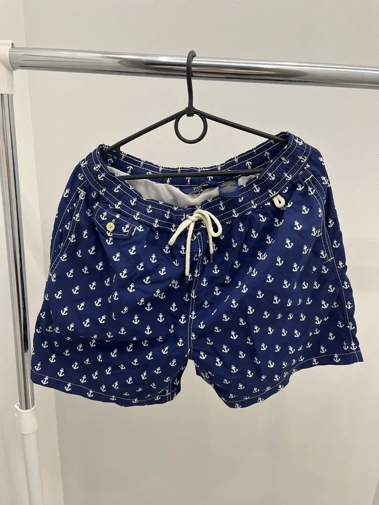 Polo Ralph Lauren Polo Ralph Lauren Swimwear Anchor Printed Shorts Size US 34 / EU 50 - 1 Thumbnail