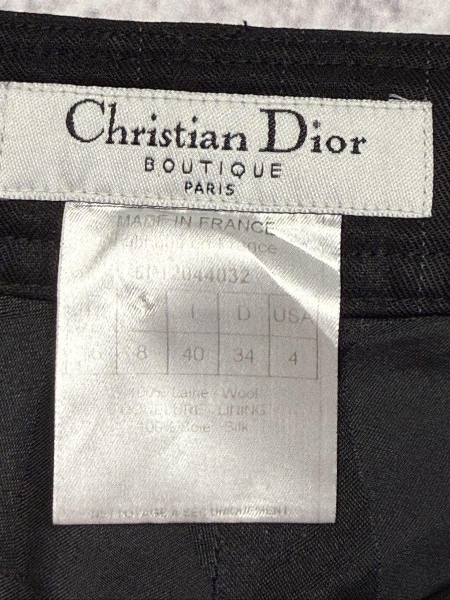 Christian Dior Monsieur Vintage black Christian Dior Boutique silk wool trousers 90s Size 27" / US 4 / IT 40 - 10 Thumbnail