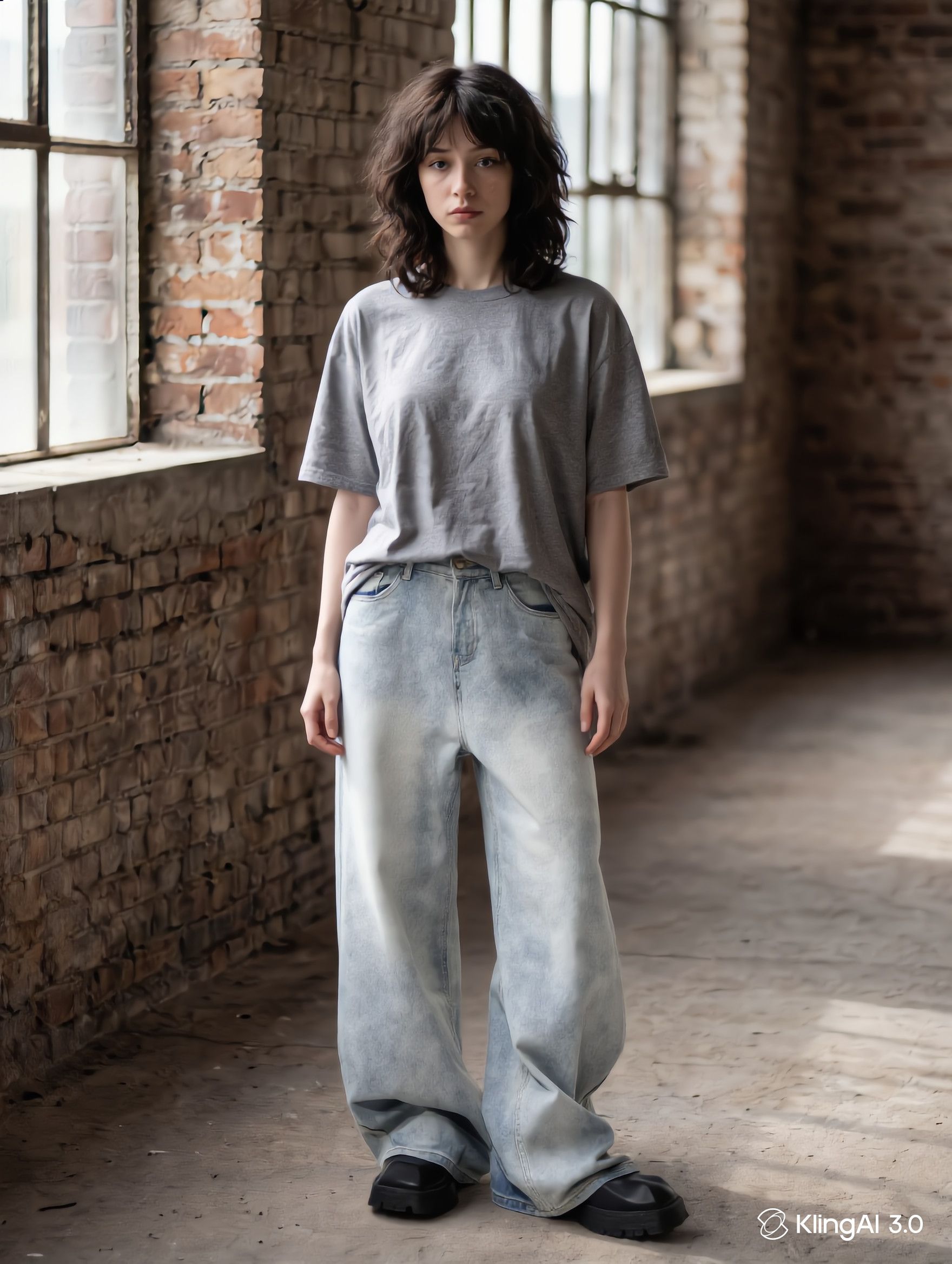 Japanese Brand UNISEX Light Baggy Wide Leg Jeans Oversized Loose Fit Denim Size US 29 - 1 Thumbnail
