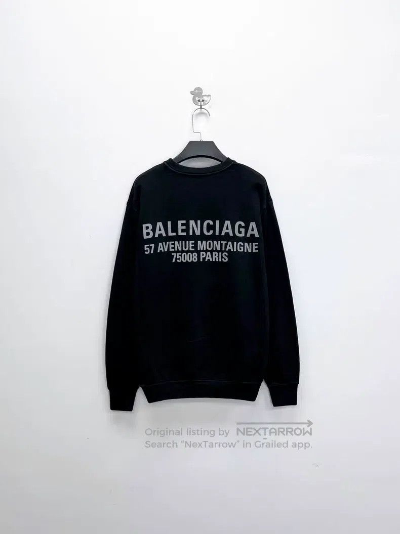 Balenciaga Balenciaga Black 'New Logo' Front and Back Letter Logo Swe Size US S / EU 44-46 / 1 - 2 Thumbnail
