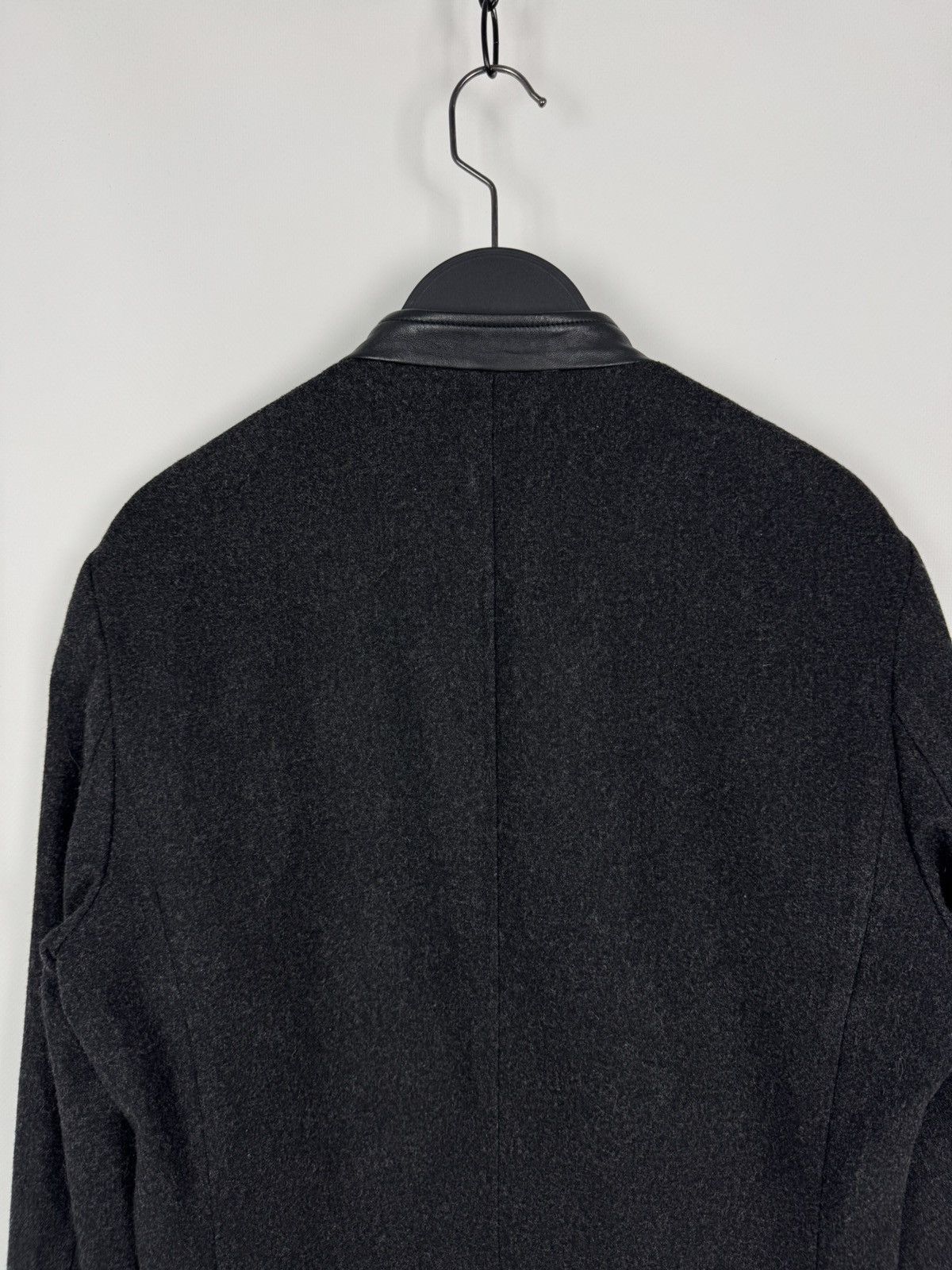 Armani Exchange Armani Exchange Wool Blend Leather Collar Blazer Jacket Size US S / EU 44-46 / 1 - 11 Thumbnail