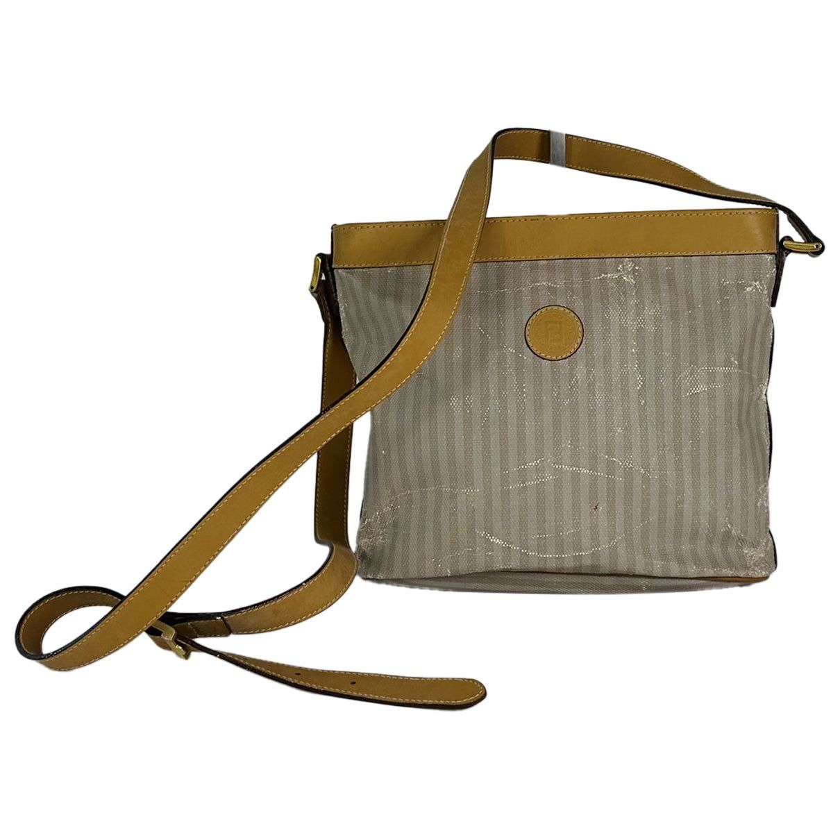 Fendi Baguette Grey Cotton Handbag Size ONE SIZE - 1 Thumbnail
