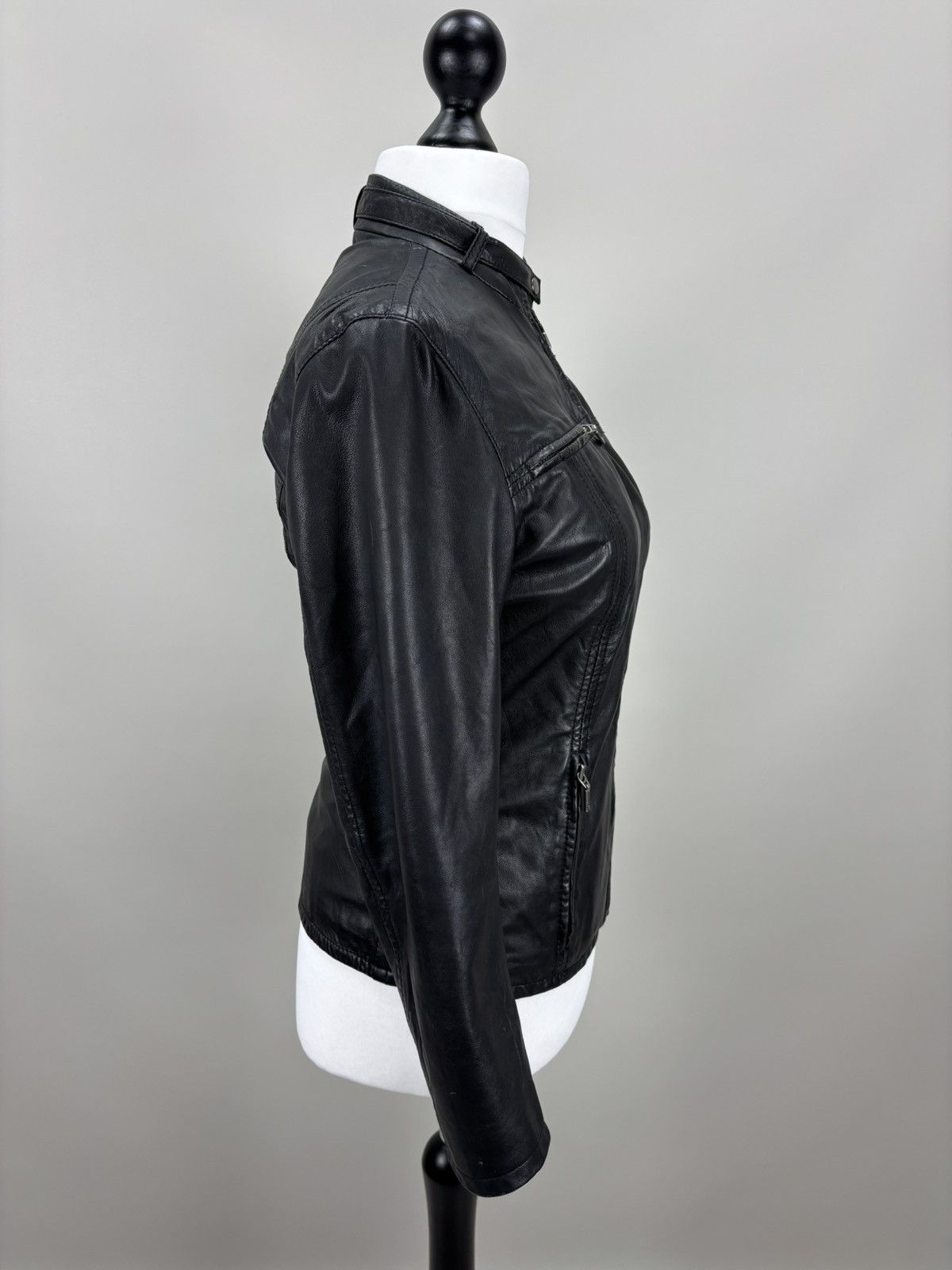 Genuine Leather × Leather Womens leather jacket Oakwood Size M Color Black Size M / US 6-8 / IT 42-44 - 5 Thumbnail