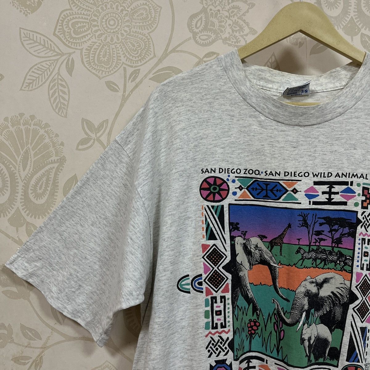 All Sport Rare Vintage 1990s San Diego Zoo Animal Park TShirt Size US L / EU 52-54 / 3 - 6 Thumbnail