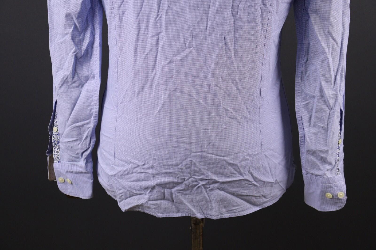 Designer Hackett London Slim Fit Blue Button Down Shirt Size S Size US S / EU 44-46 / 1 - 9 Thumbnail