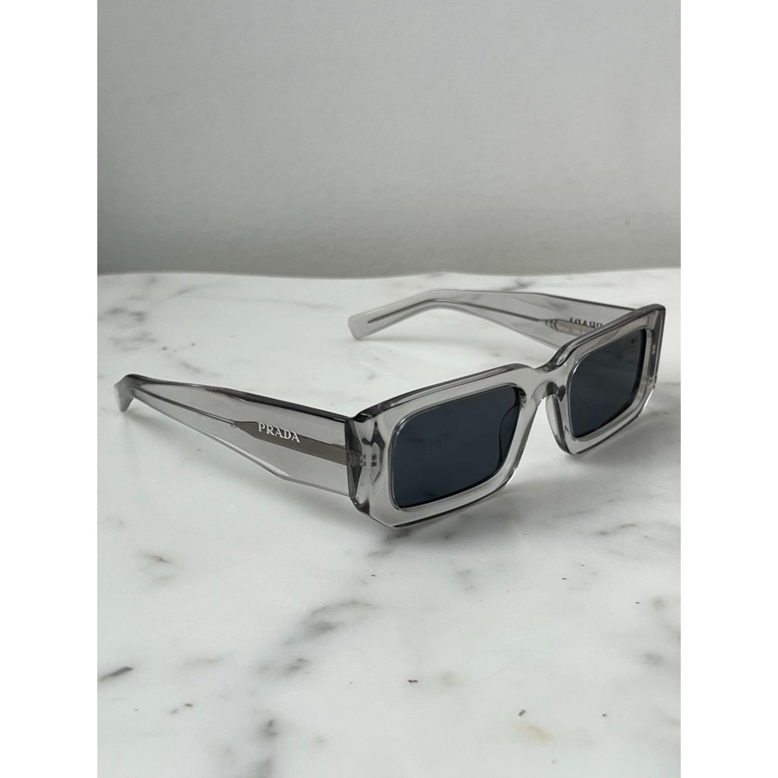 Prada NEW Prada PR06YS Sunglasses in Transparent Grey Size ONE SIZE - 6 Thumbnail