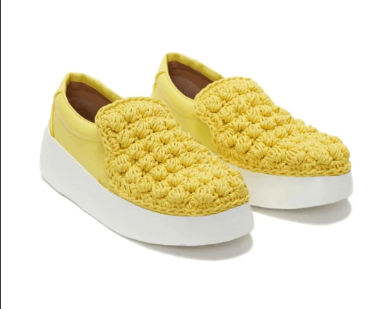 JW Anderson Popcorn Yellow Slip On Sneakers RRP $495 Size US 6 / IT 36 - 1 Thumbnail