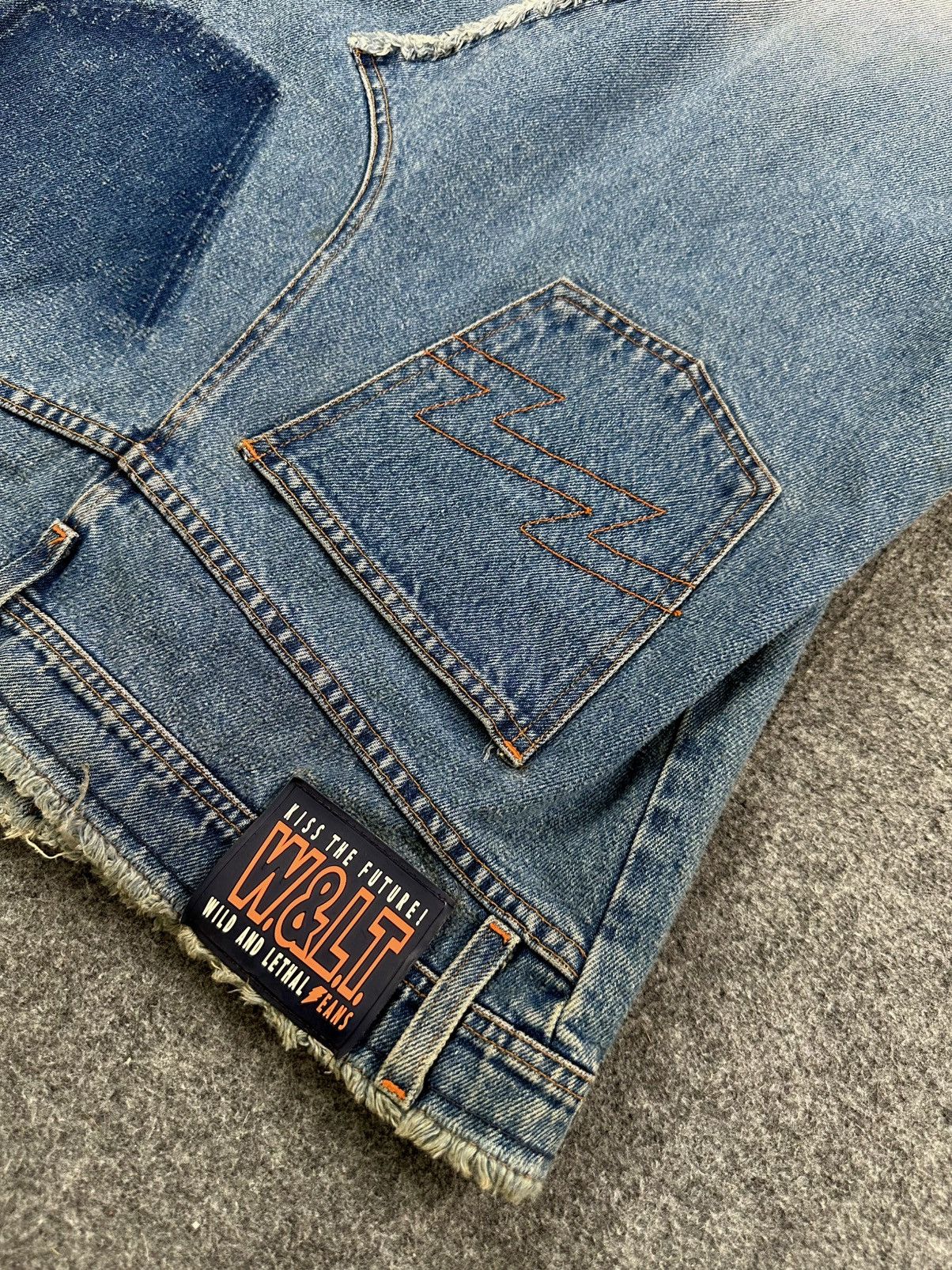 Walter Van Beirendonck Walter Van Beirendonck - W&LT 90’s Patchwork Denim KTF Vest Size US M / EU 48-50 / 2 - 11 Thumbnail