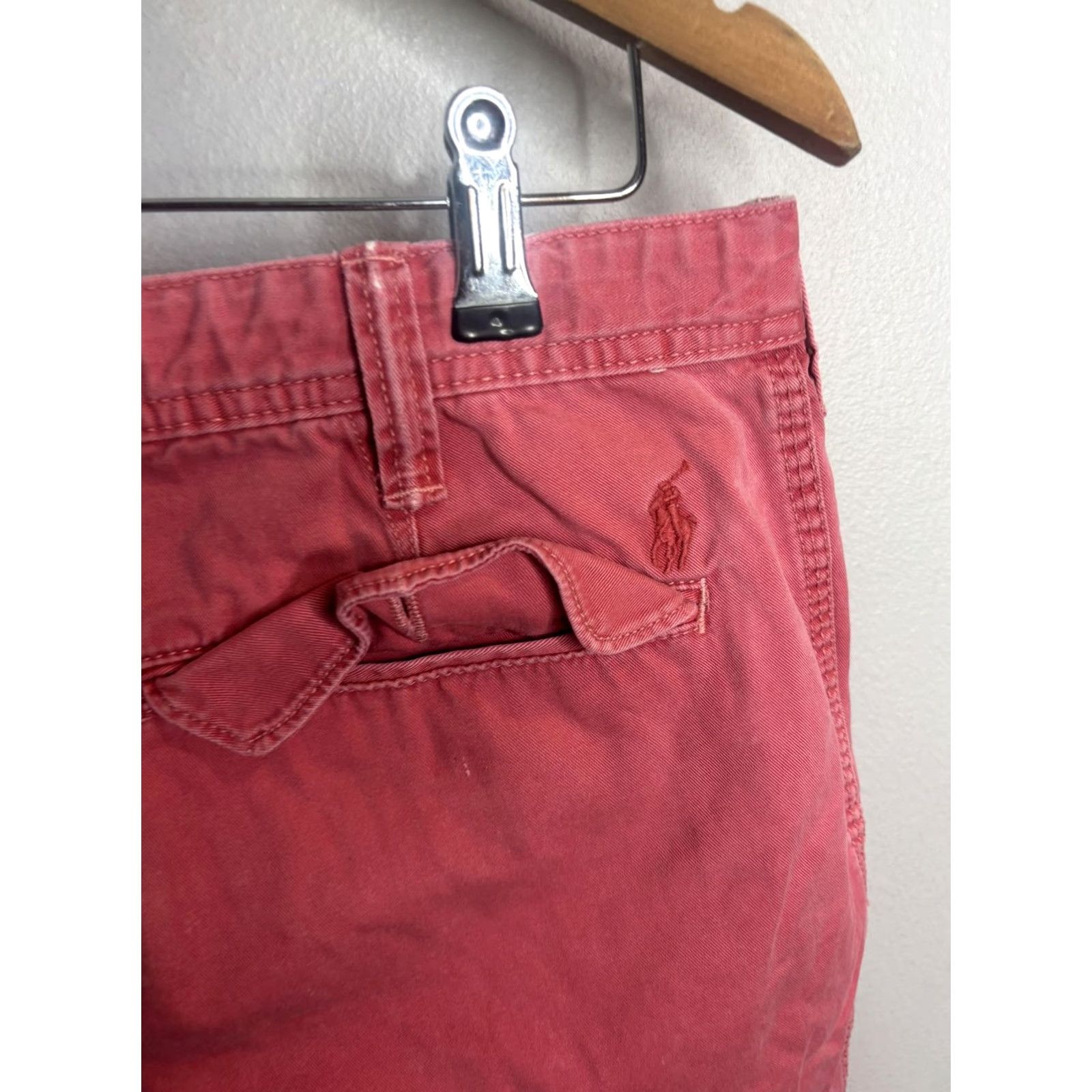 Polo Ralph Lauren Polo Ralph Lauren Shorts Mens 32 Pink Relaxed Fit Chino Cotton Drawstring Casual Size US XS / EU 42 / 0 - 7 Thumbnail