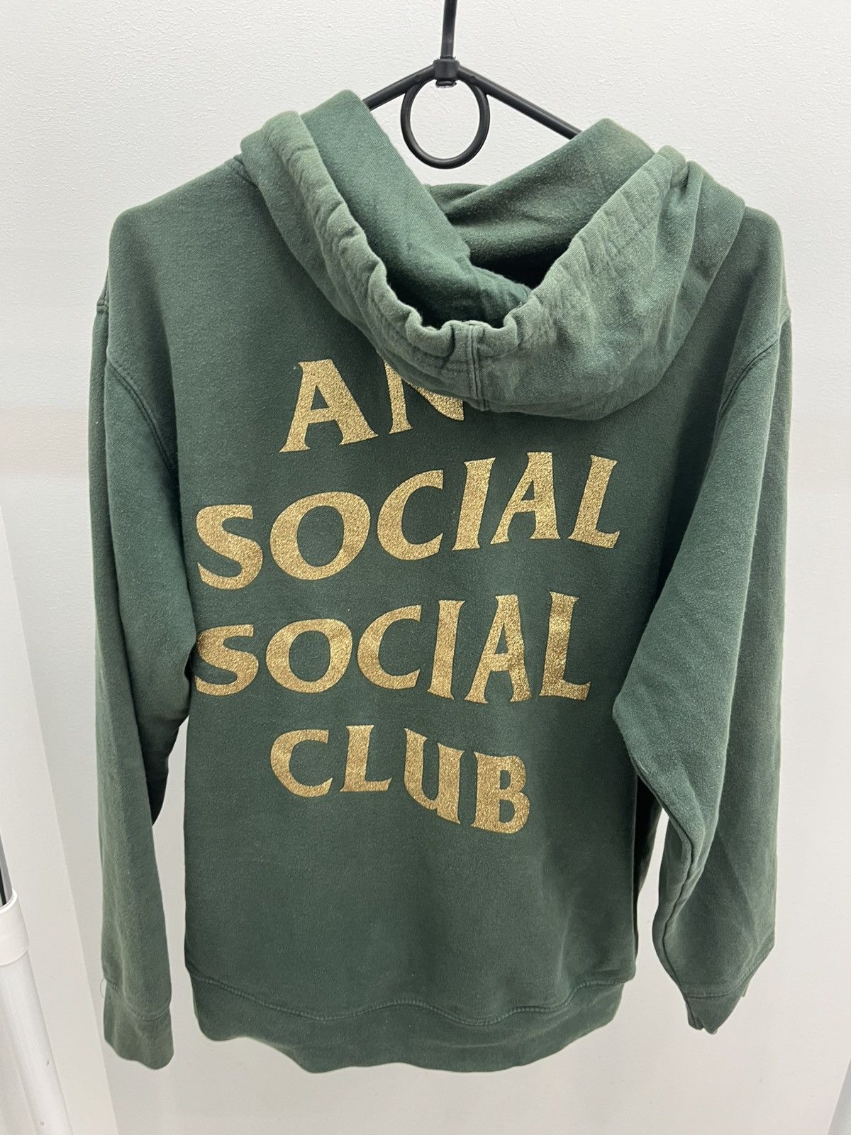 Anti Social Social Club Anti Social Social Club Gold Glitter Logo Cotton Hoodie Size US S / EU 44-46 / 1 - 2 Thumbnail